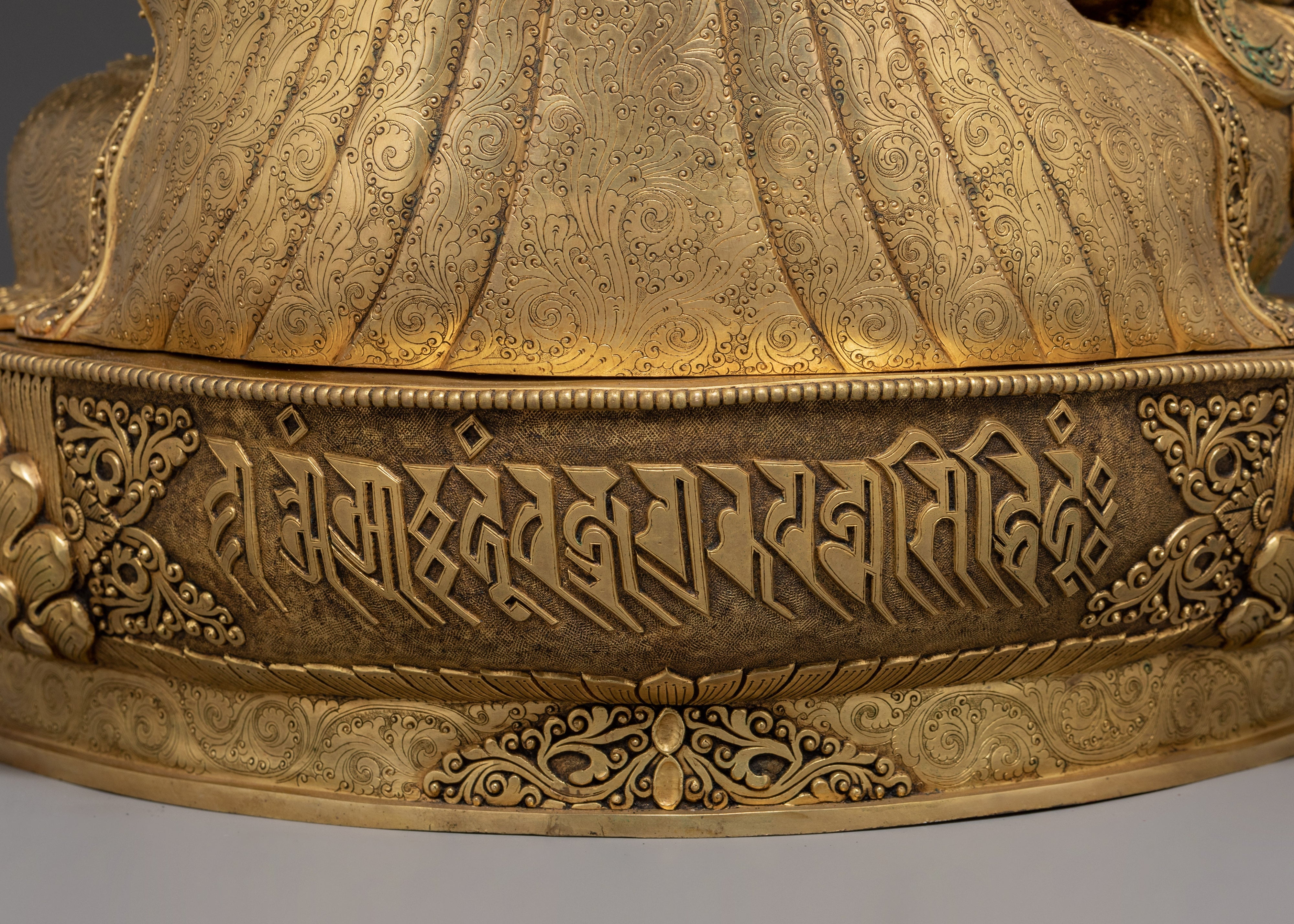 Venerated Guru Rinpoche Statue | Padmsambhava with Khatvanga Statue