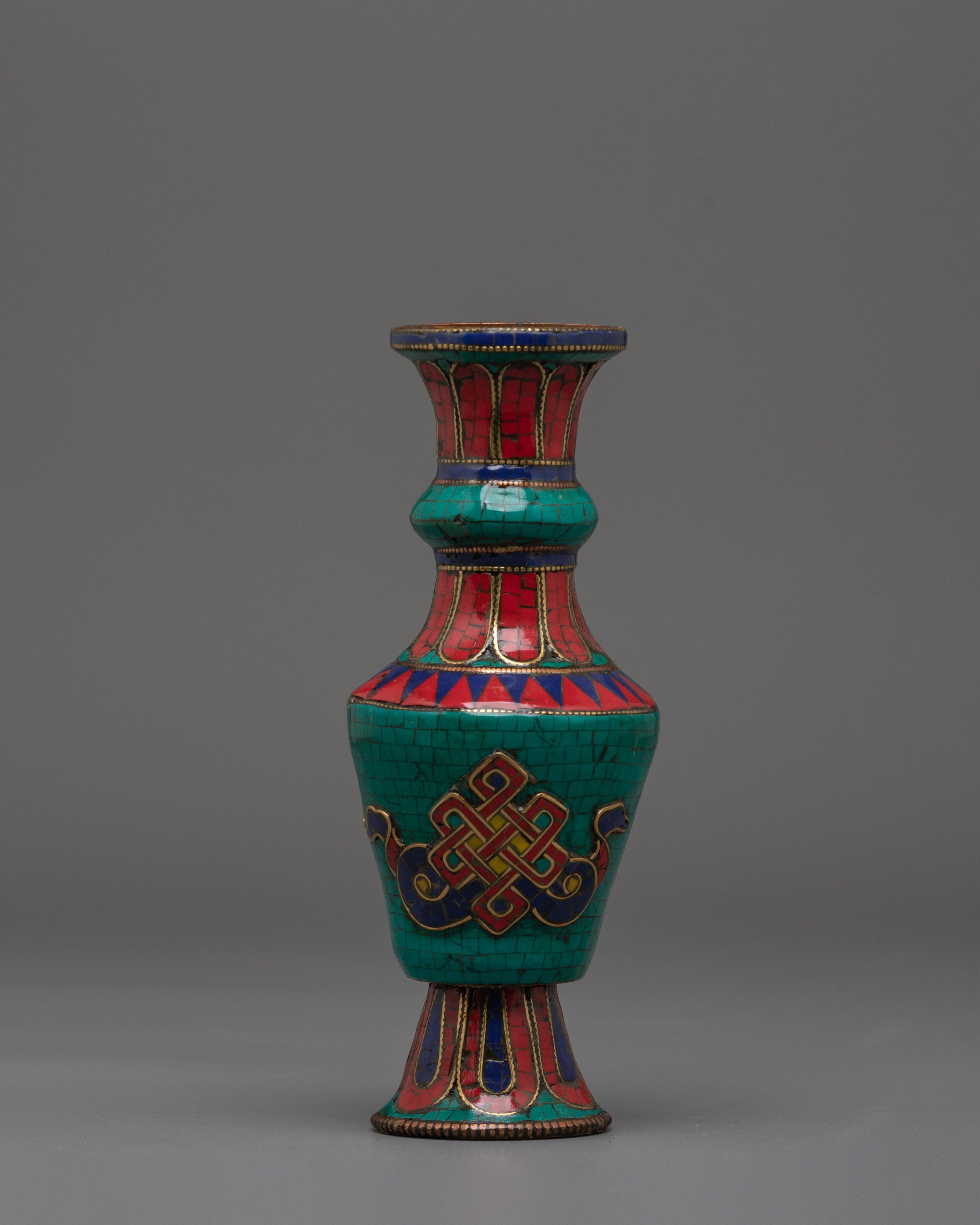 Sacred Buddhist Flower Vase Set | Symbol of Purity and Devotion