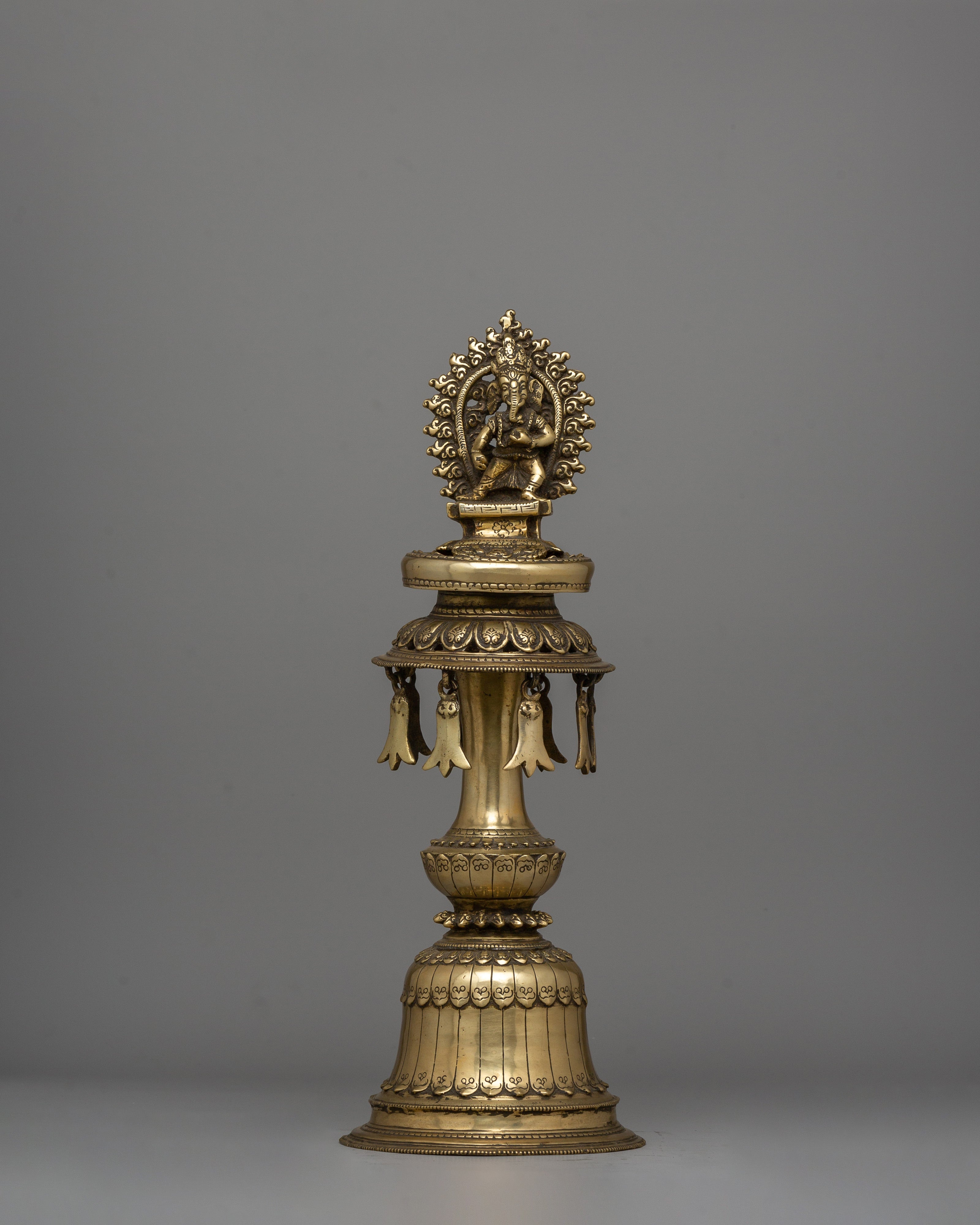 Decorative Panas Lamp Set (Pair) | Traditional Brass Lamps for Home and Temple Decor
