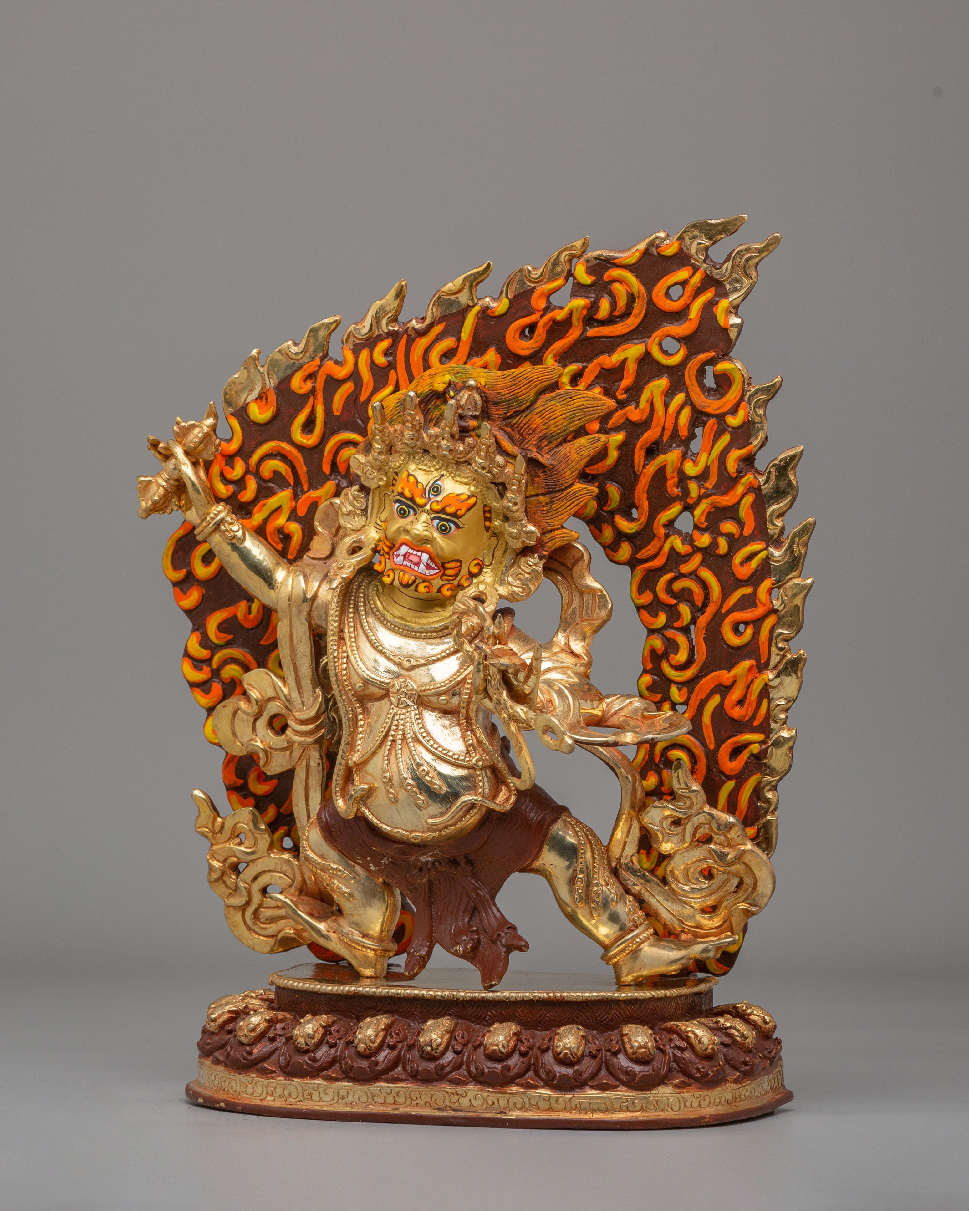 Tibetan Power Deity Vajrapani Statue | Guardian of Dharma