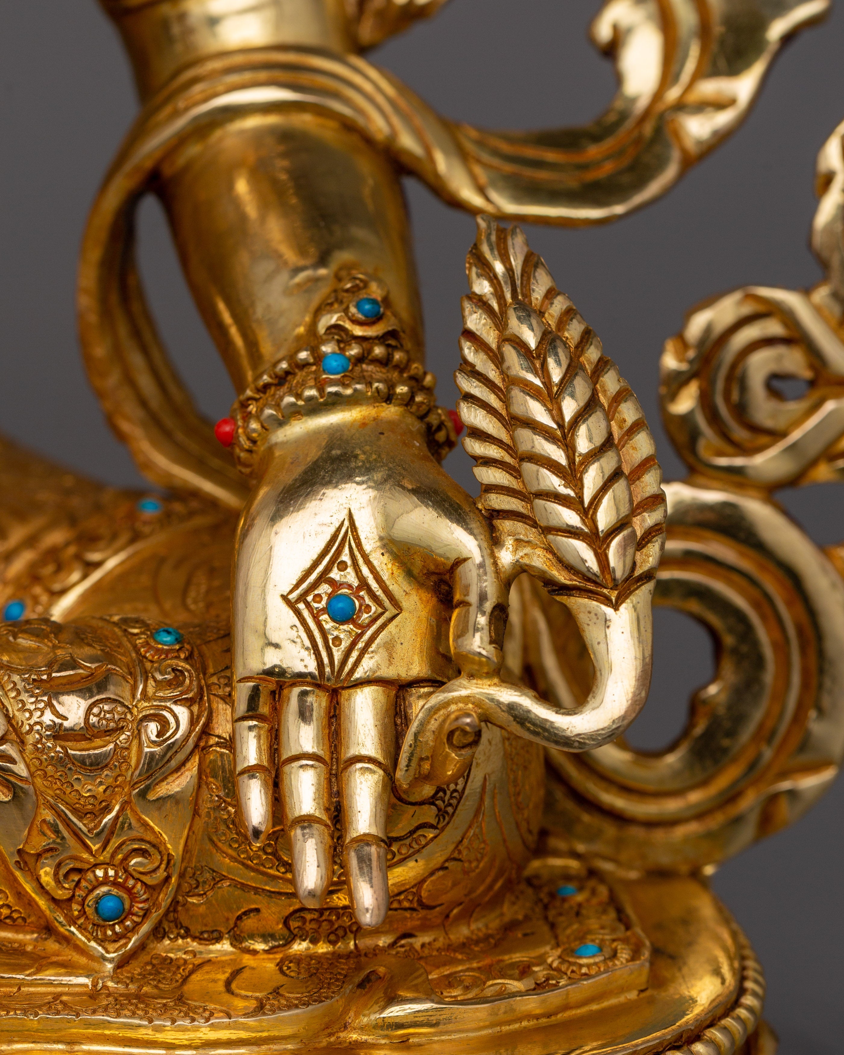 Earth Store Bodhisattva Kshitigarbha Buddhist Copper Sculpture | Tibetan Artwork