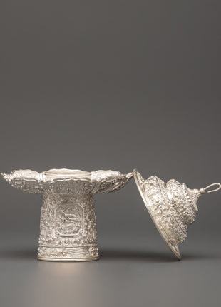 Tea Pot Buddhist Home Decor | Pure Silver Decorative Teapot