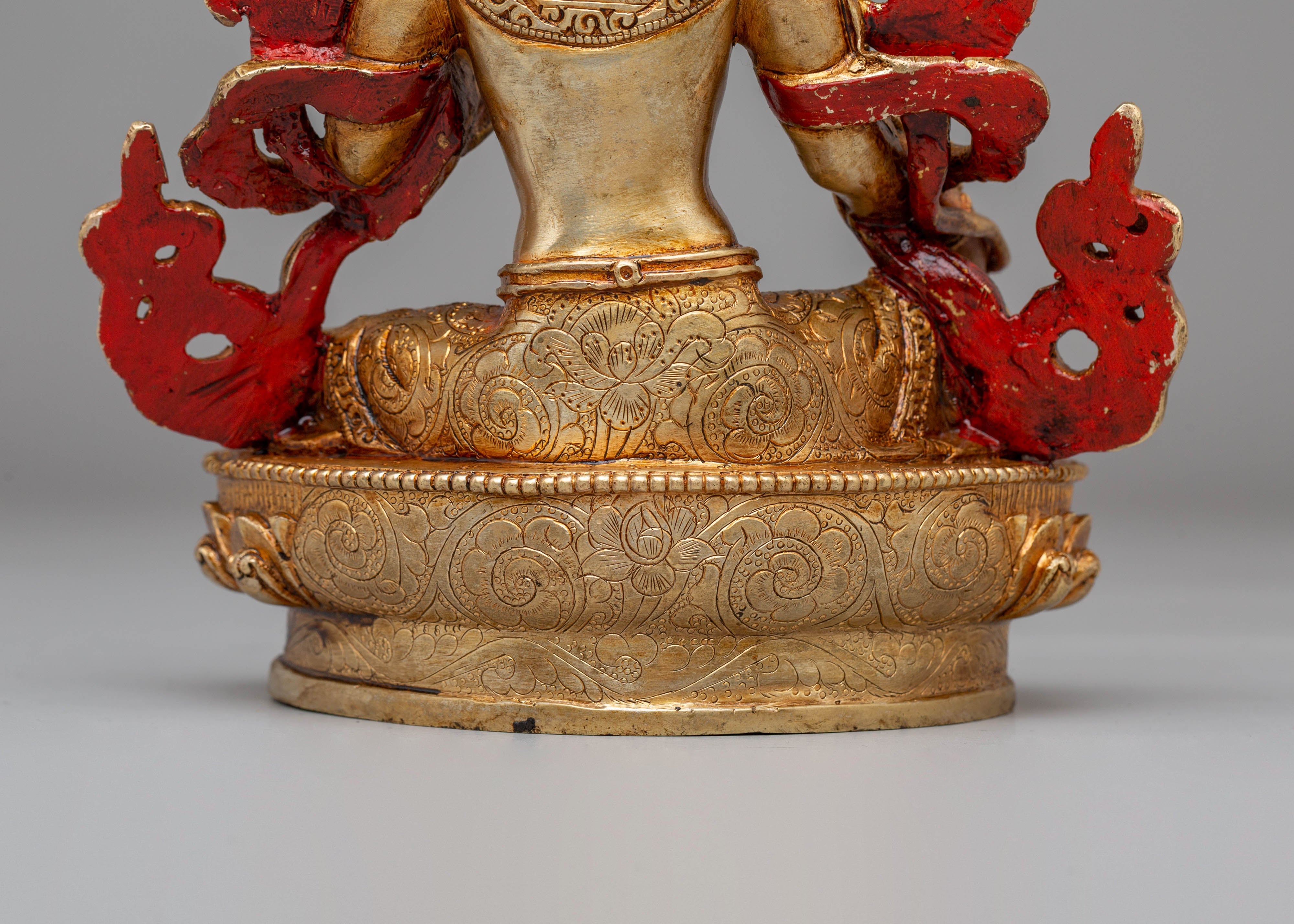 Green Tara Statue : Female Deity of Love and Compassion
