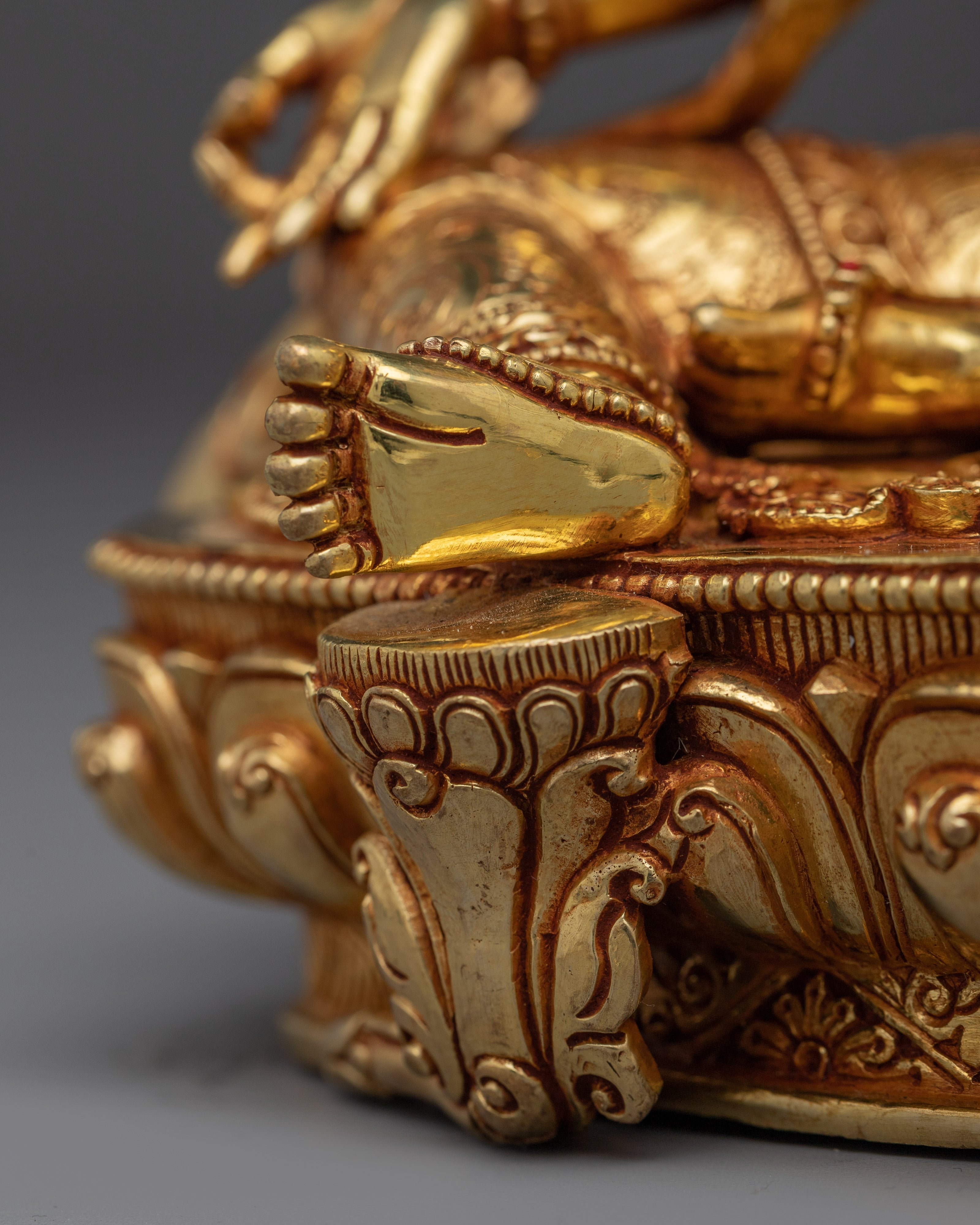 Female Buddha Sculpture of Green Tara | Peaceful Tara