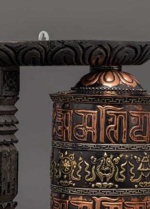 Sacred Buddhist Mantra Wheel | Tibetan Prayer Wheel
