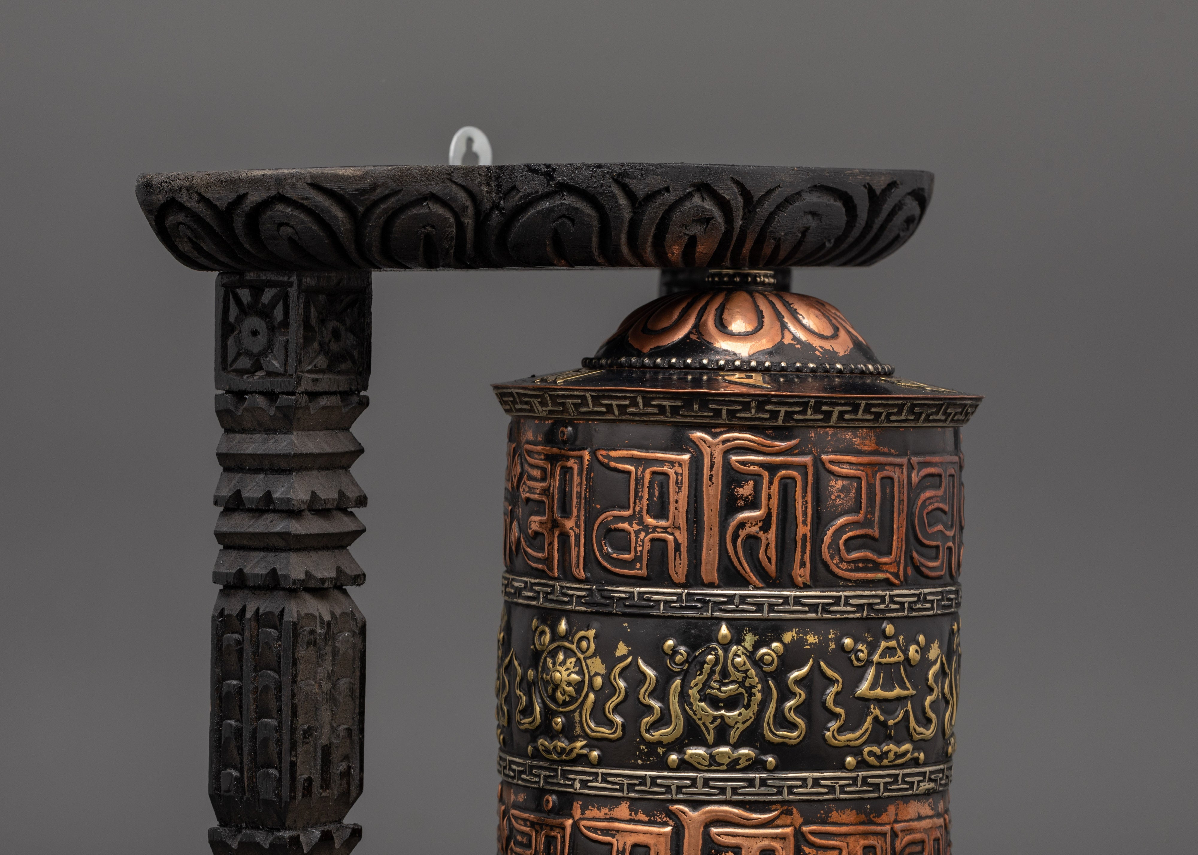 Sacred Buddhist Mantra Wheel | Tibetan Prayer Wheel