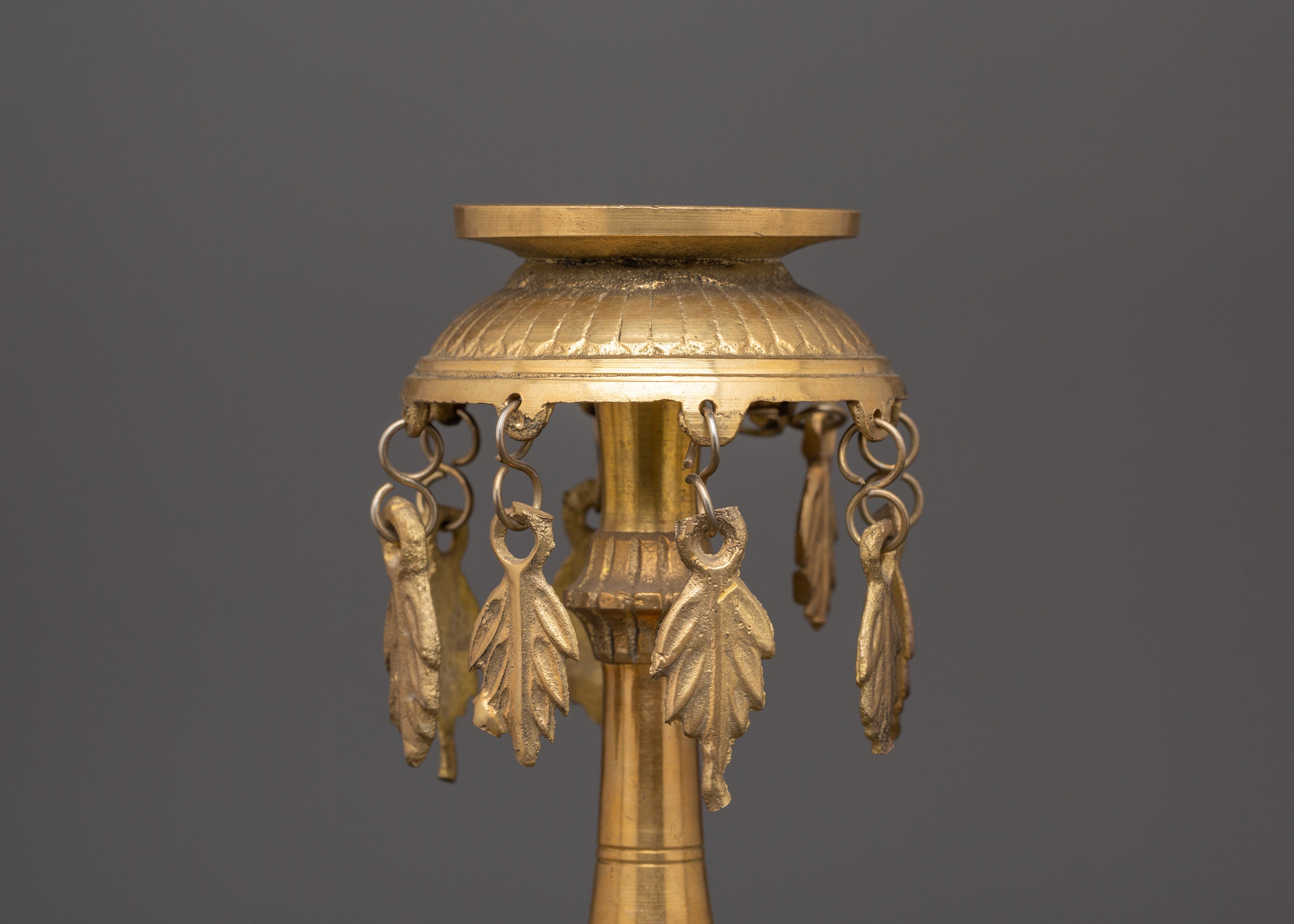 Nepali Traditional Brass Oil Lamp | Pooja Lamp for Home Altar and Decor