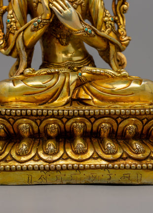 Tikshana Manjushri Statue | Tibetan Altar Decor