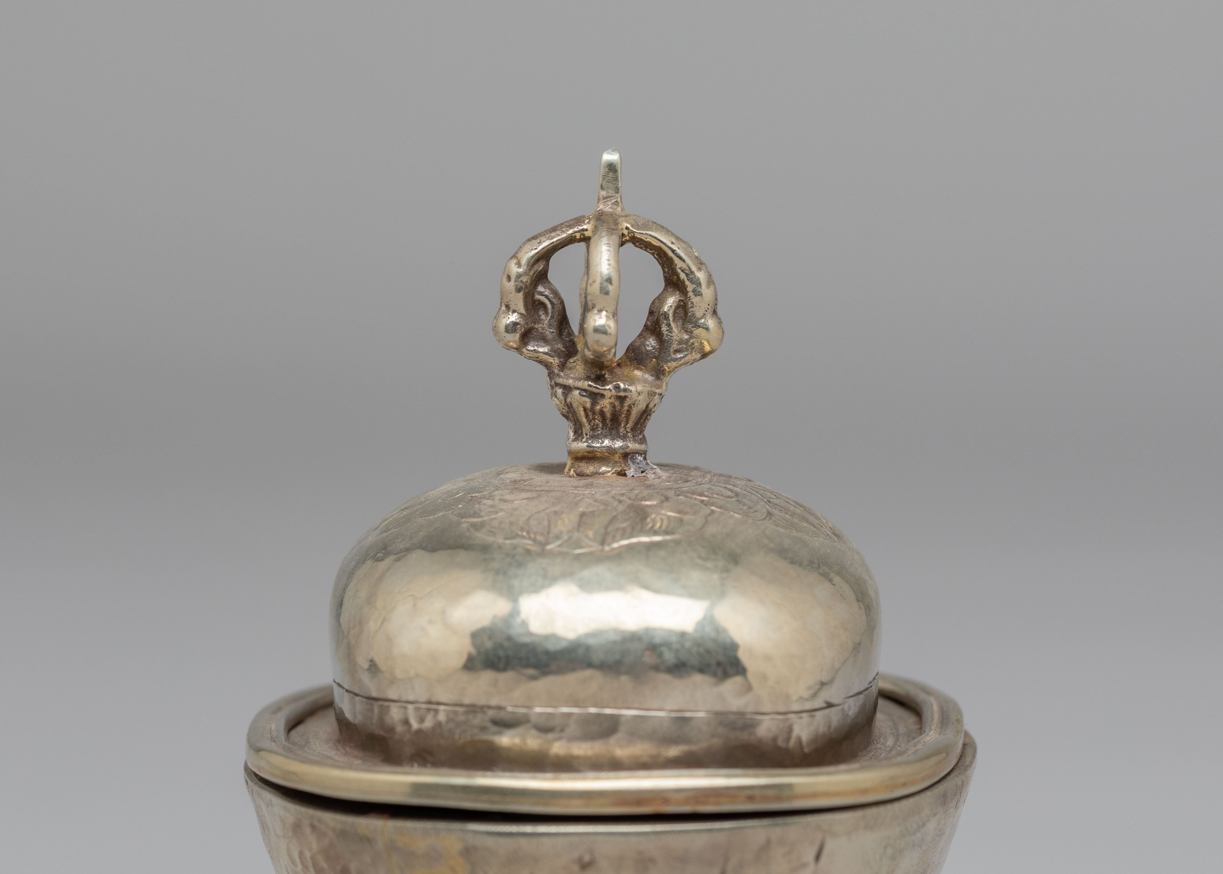 Handmade Kapala Offering Vessel | Vajrayana Altar Cup for Meditation Devotion