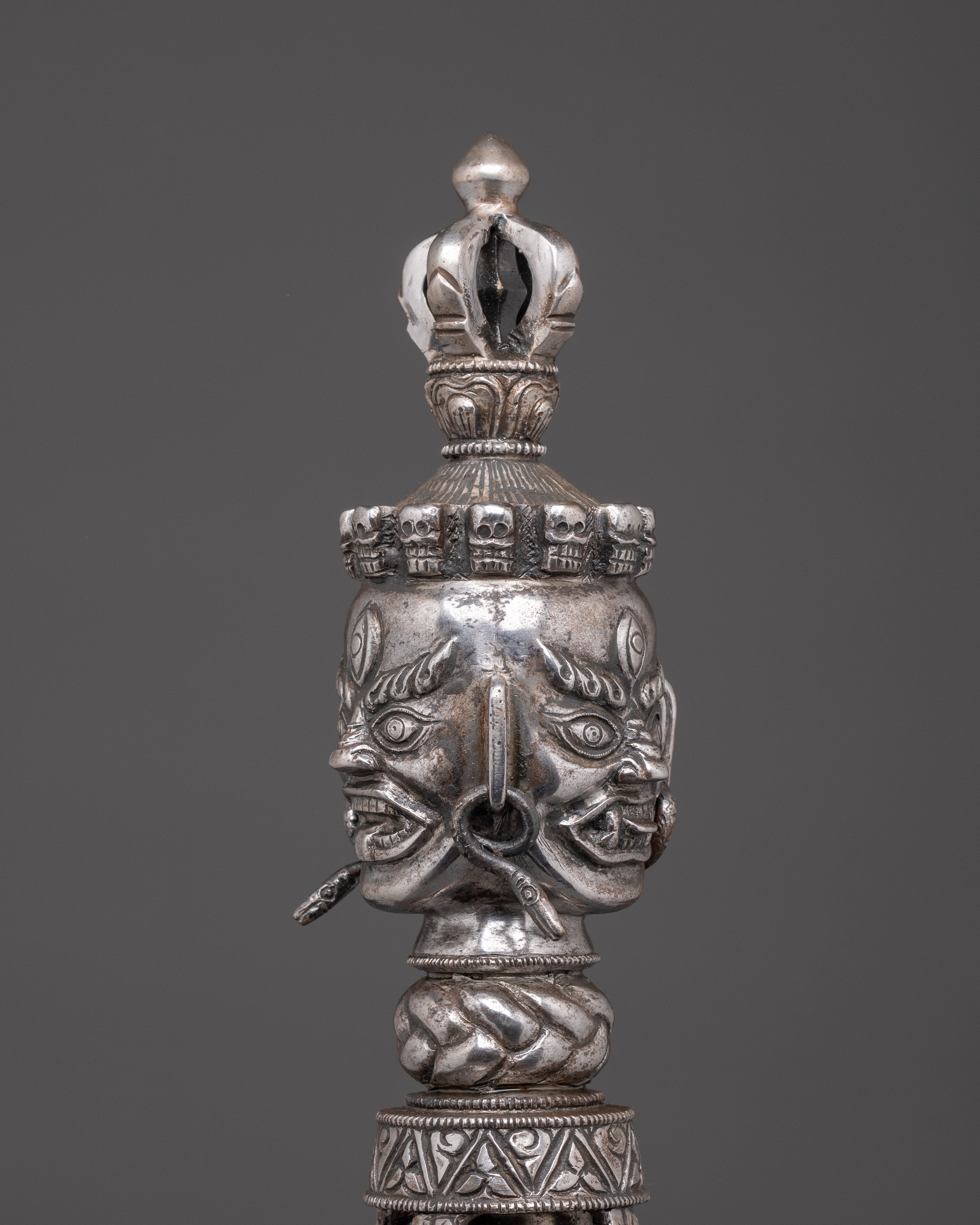 Handcrafted Buddhist Iron Phurba Dagger | Dispelling Negativity