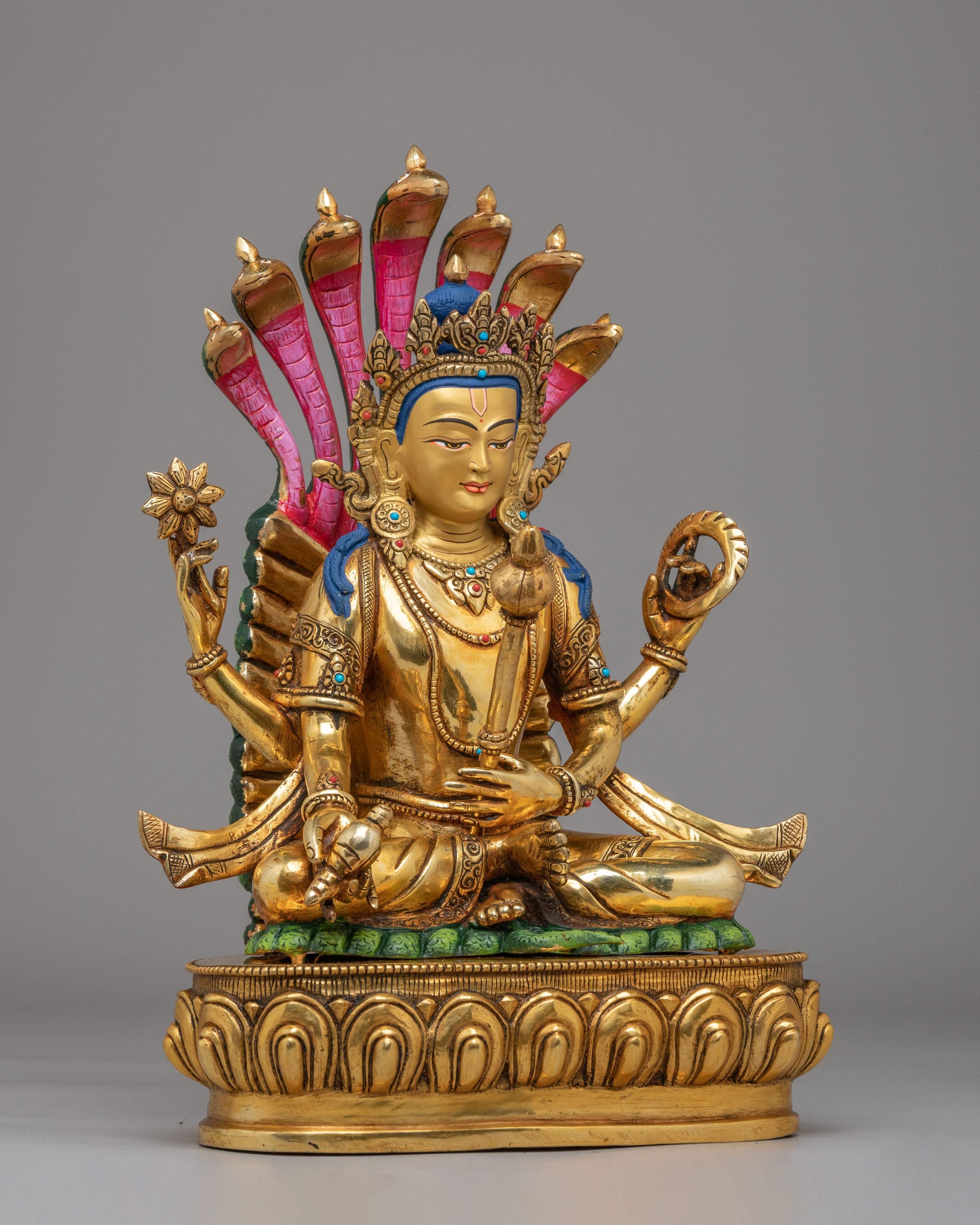 Handcrafted Bishnu Spiritual Figurine | Sacred Home Decor