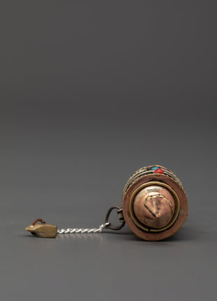Spinning Mantra Prayer Wheel | Tibetan Buddhist gift for Shrine Altar