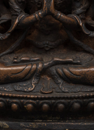 Chenrezig in Throne Statue | Tibetan Bodhisattva Sculpture
