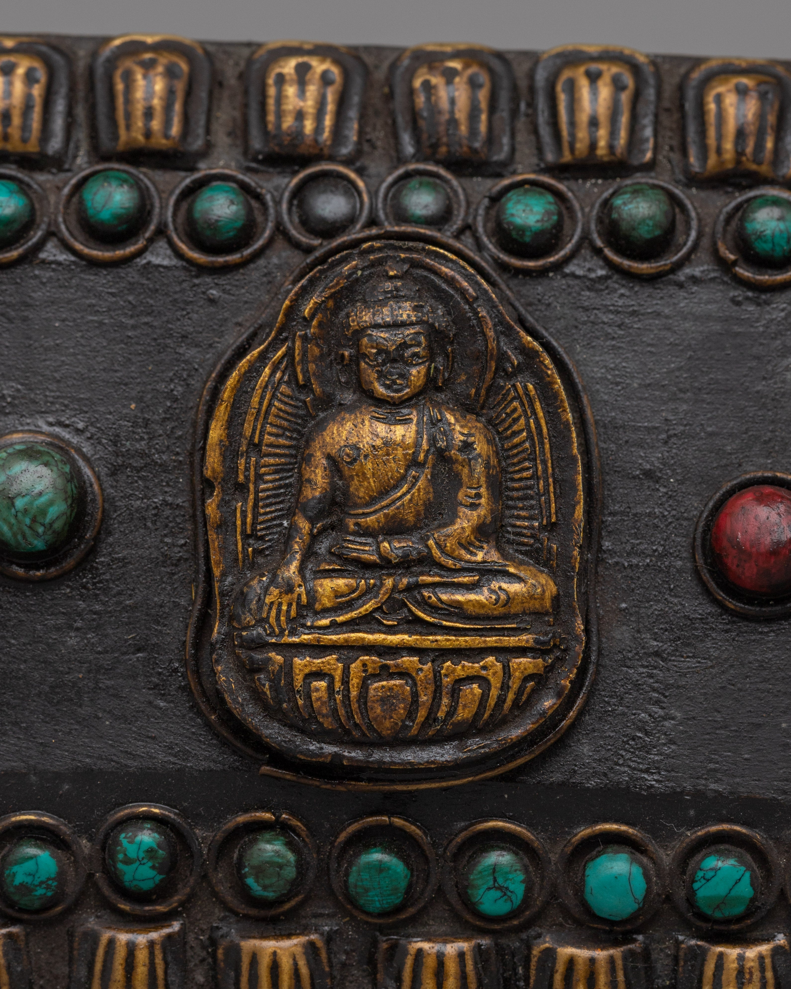 Handcrafted Tibetan Book Cover with Dragon Motif | Perfect for Spiritual Decor