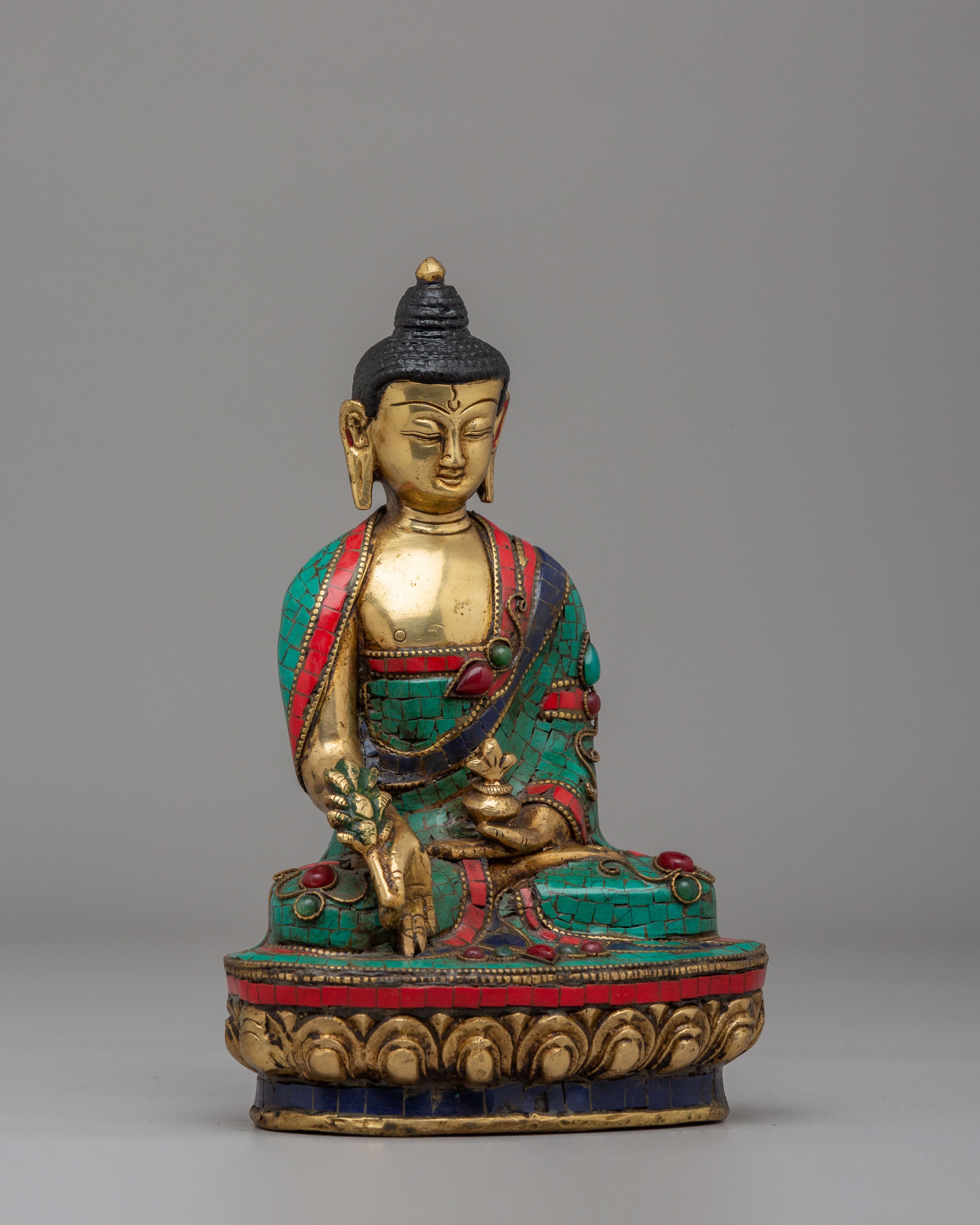 Traditional Medicine Buddha Deity Statue | Healing Symbolism