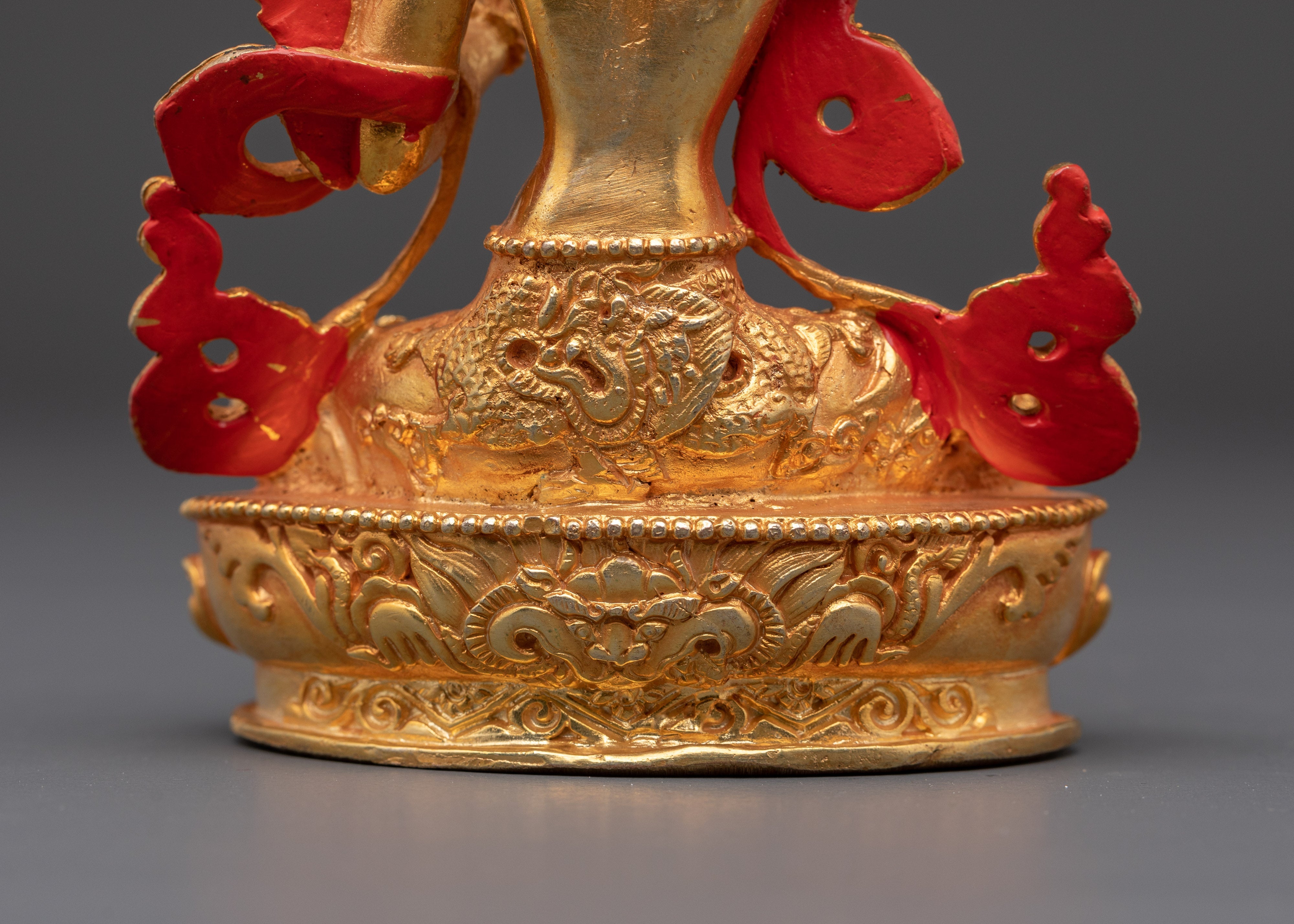 Manjushri Wisdom Deity Sculpture | Tibetan Buddhist Statue for Enlightenment