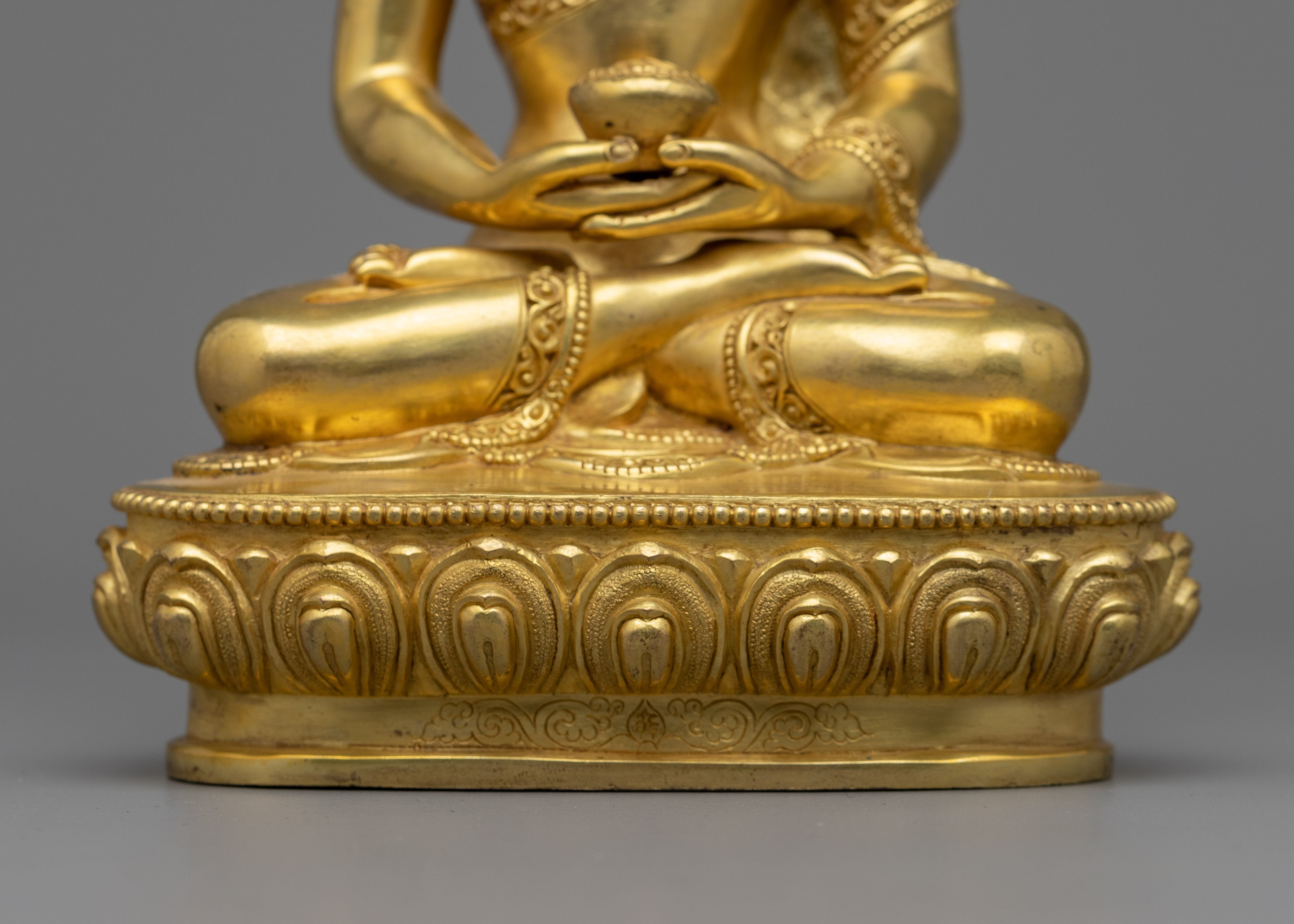 Amitabha Buddha Statue | Gold-Plated Himalayan Art