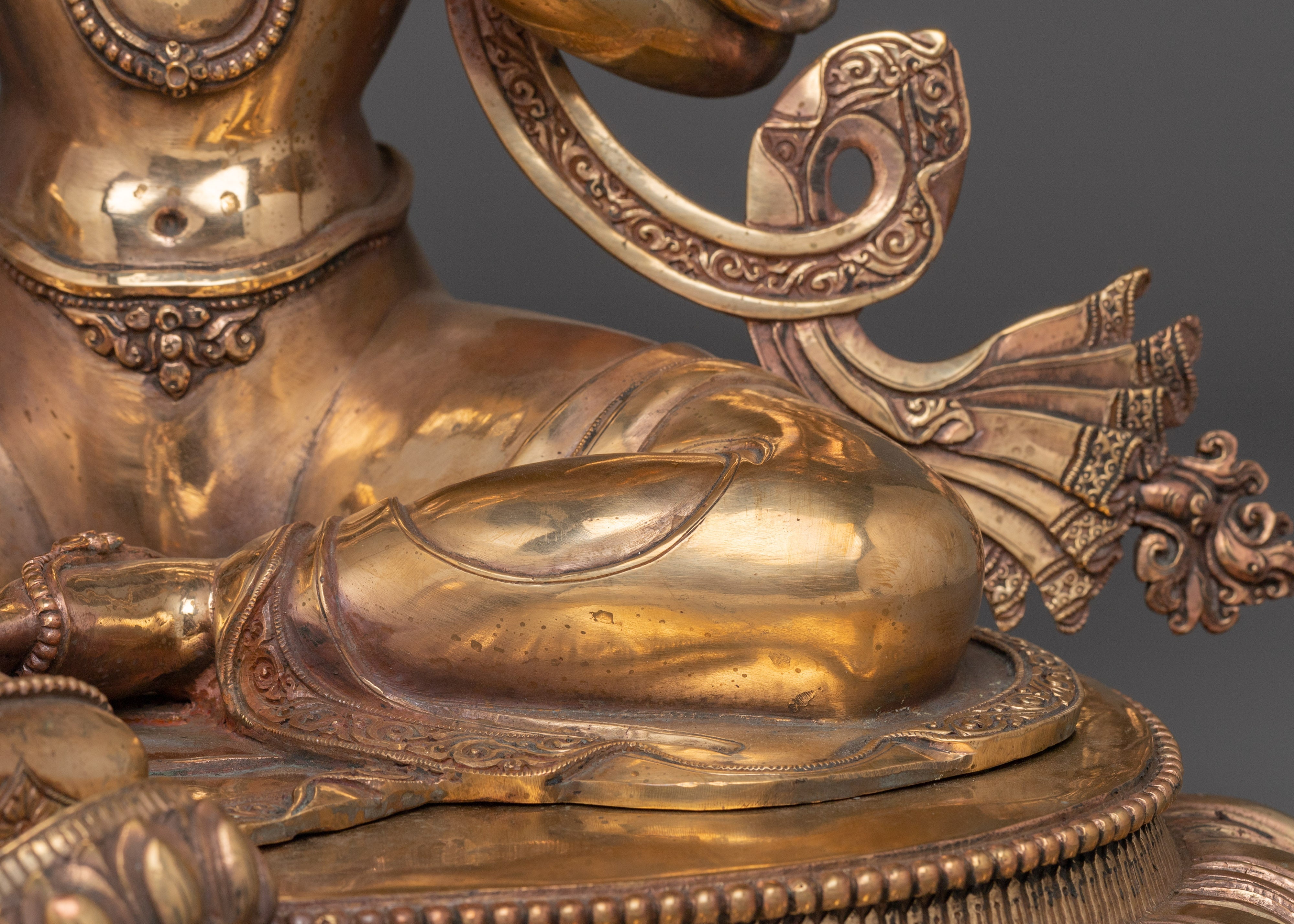 Sacred Compassion Deity Green Tara Statue | Tibetan Buddhist Goddess