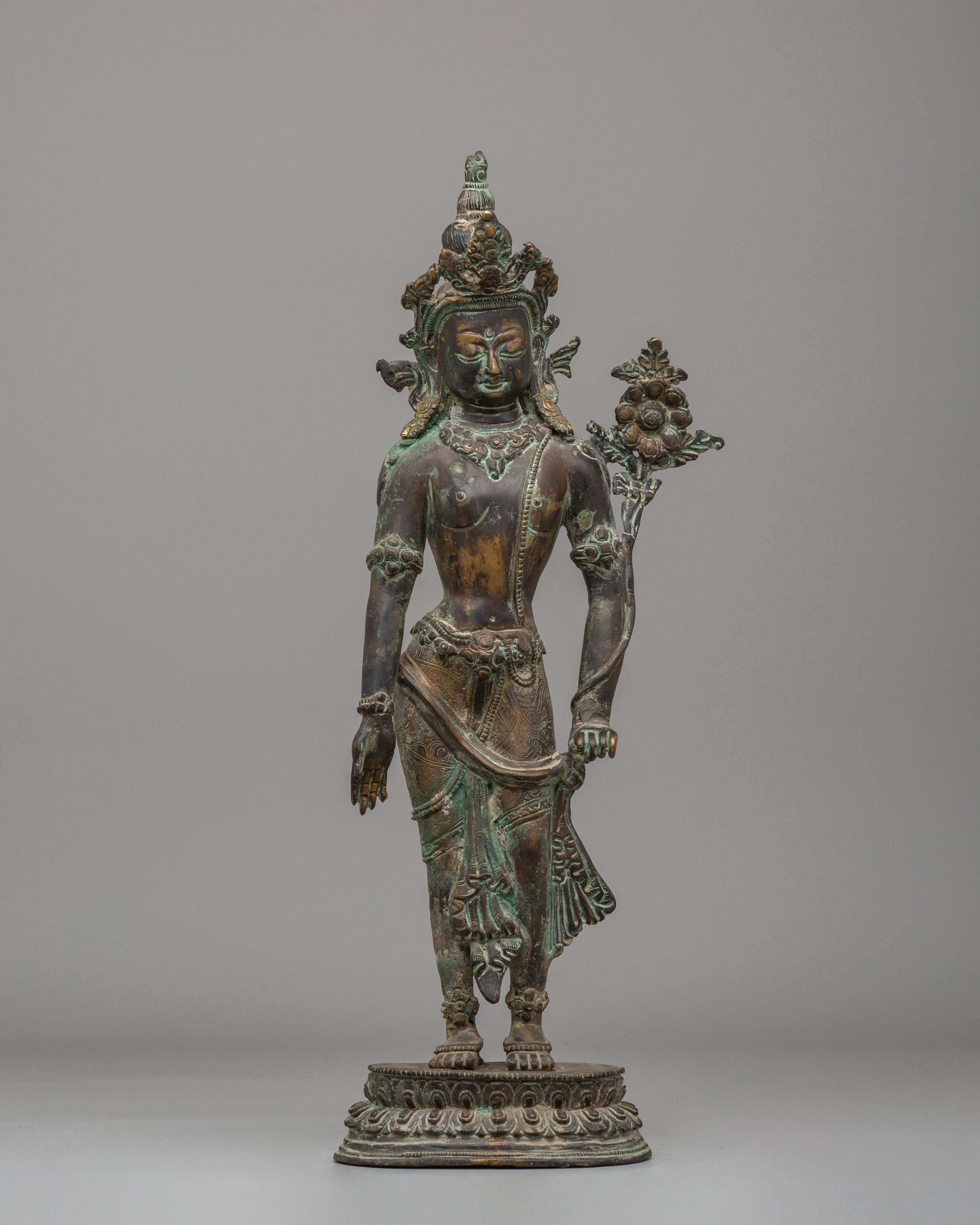 Himalayan Padmapani Figurine | Tibetan Avalokiteshvara Statue