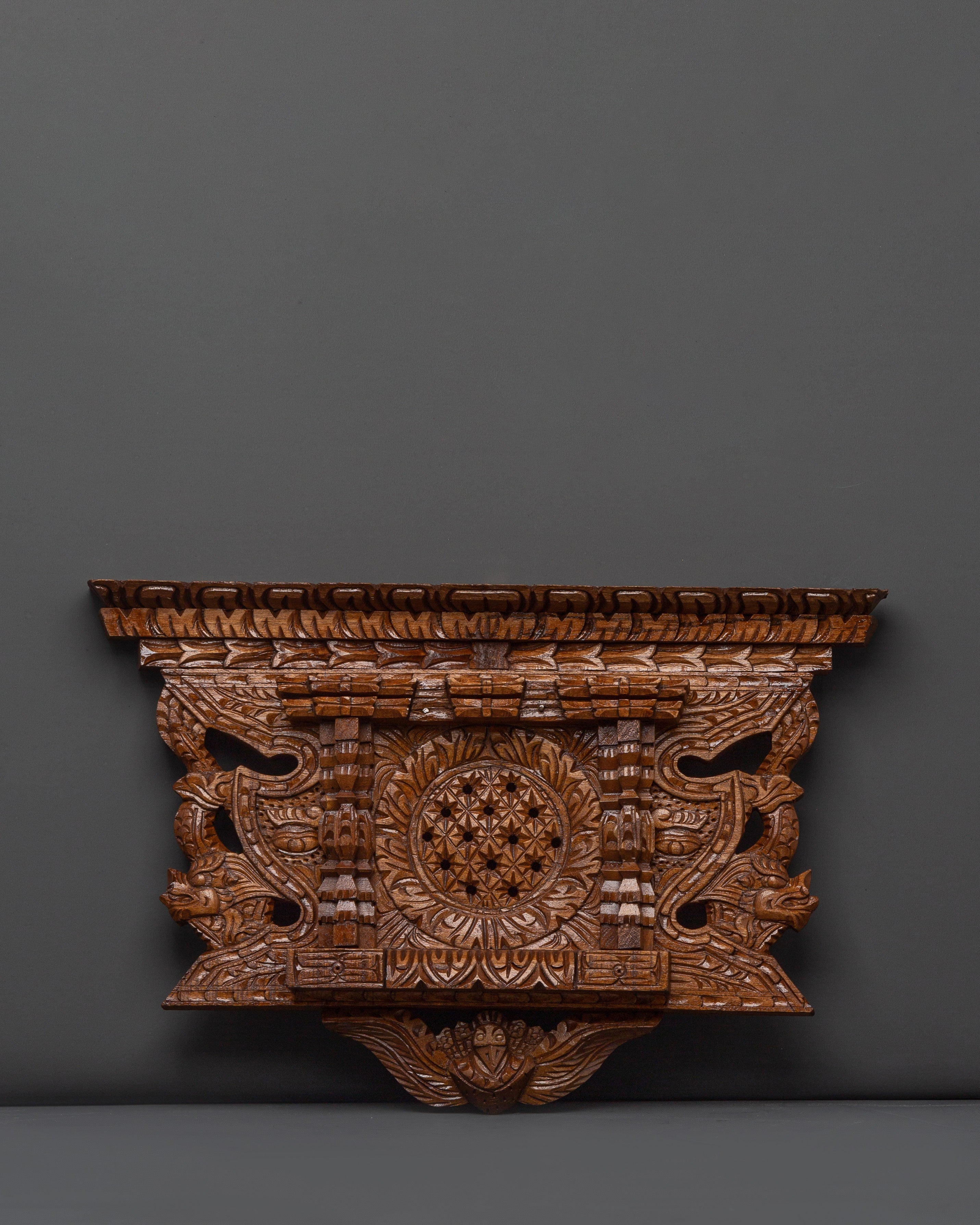 Wooden Hand Carved Newari Wall Hanging