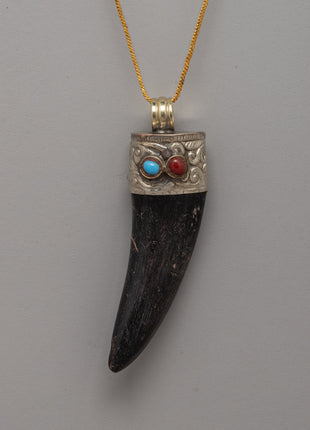 Handcrafted Ethically Sourced Goat Horn Pendant 