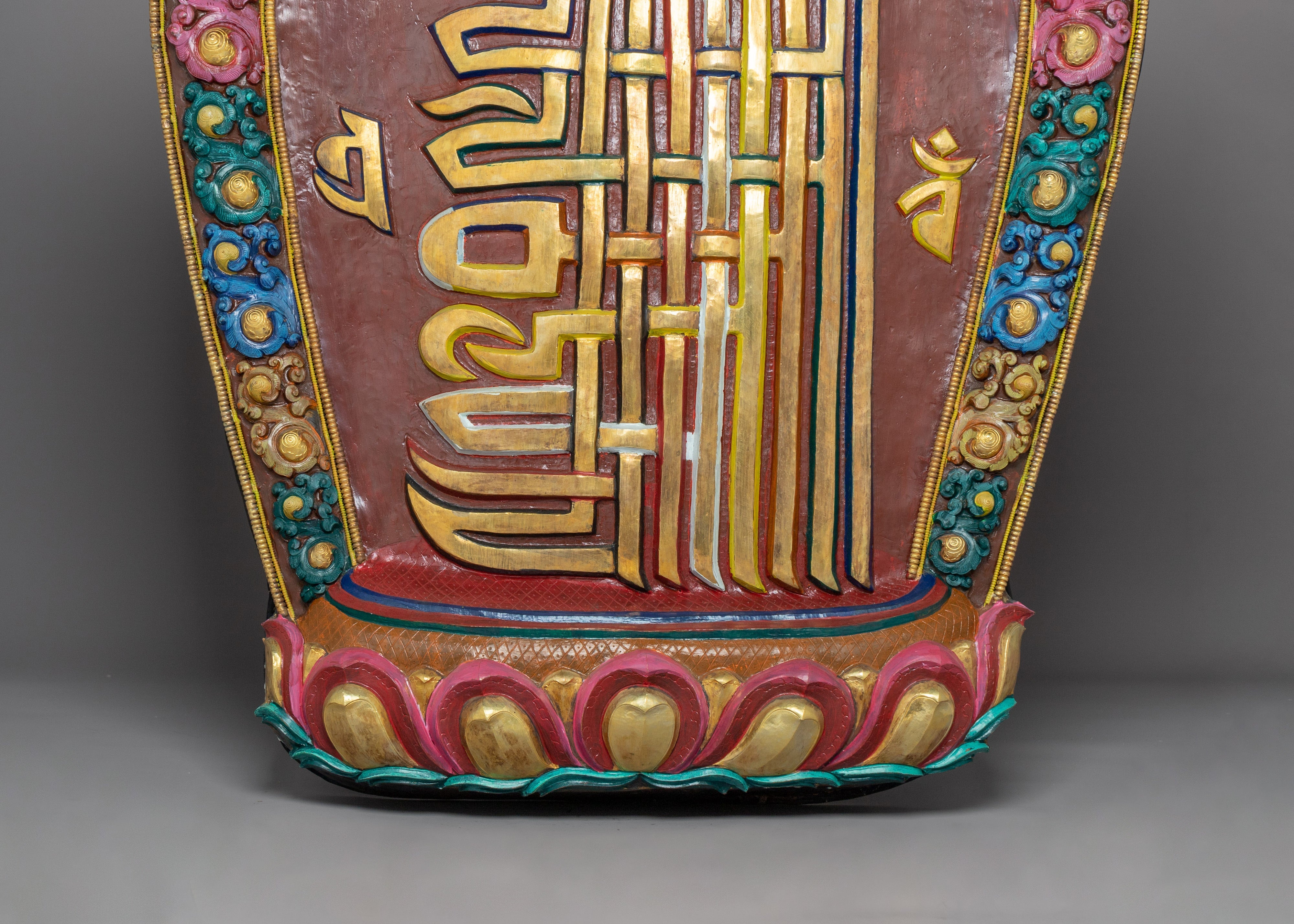 Wall Hanging Buddhist Shrine | A Gold-Plated Sacred Tibetan Altar