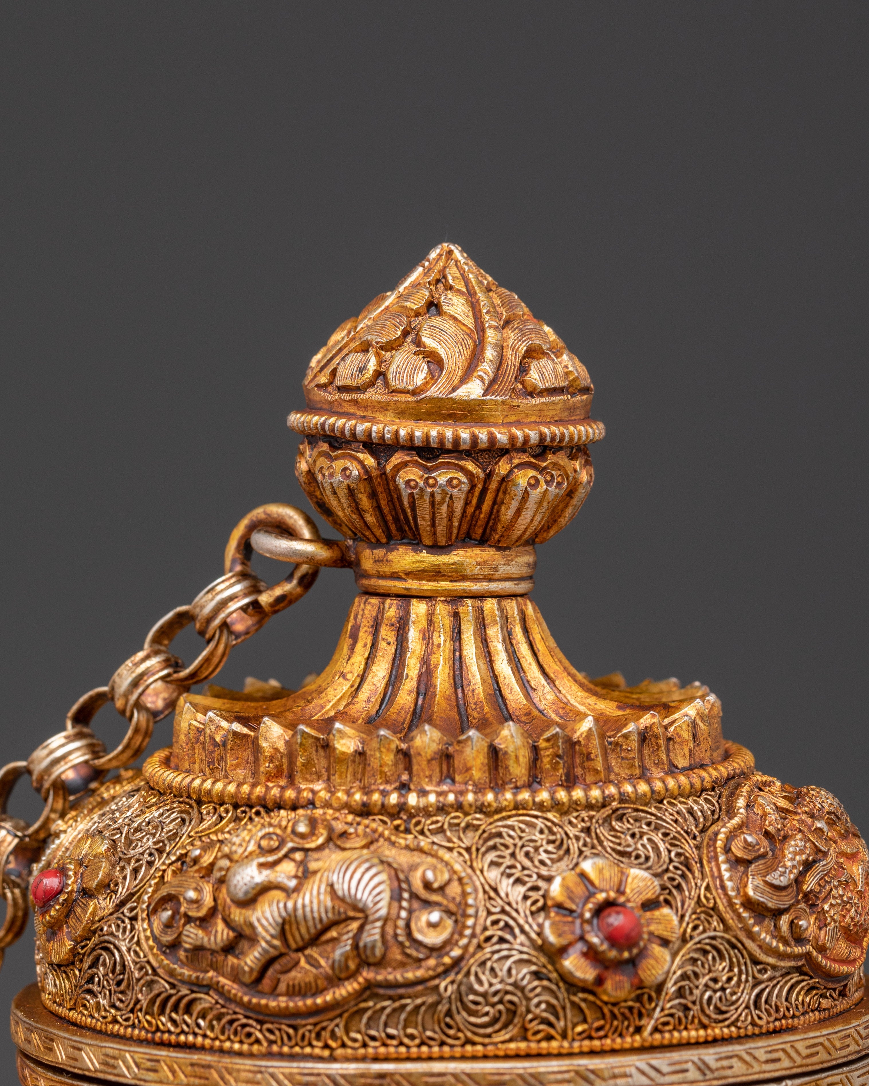 Decorative Tea Pot | Silver & Gold Plating