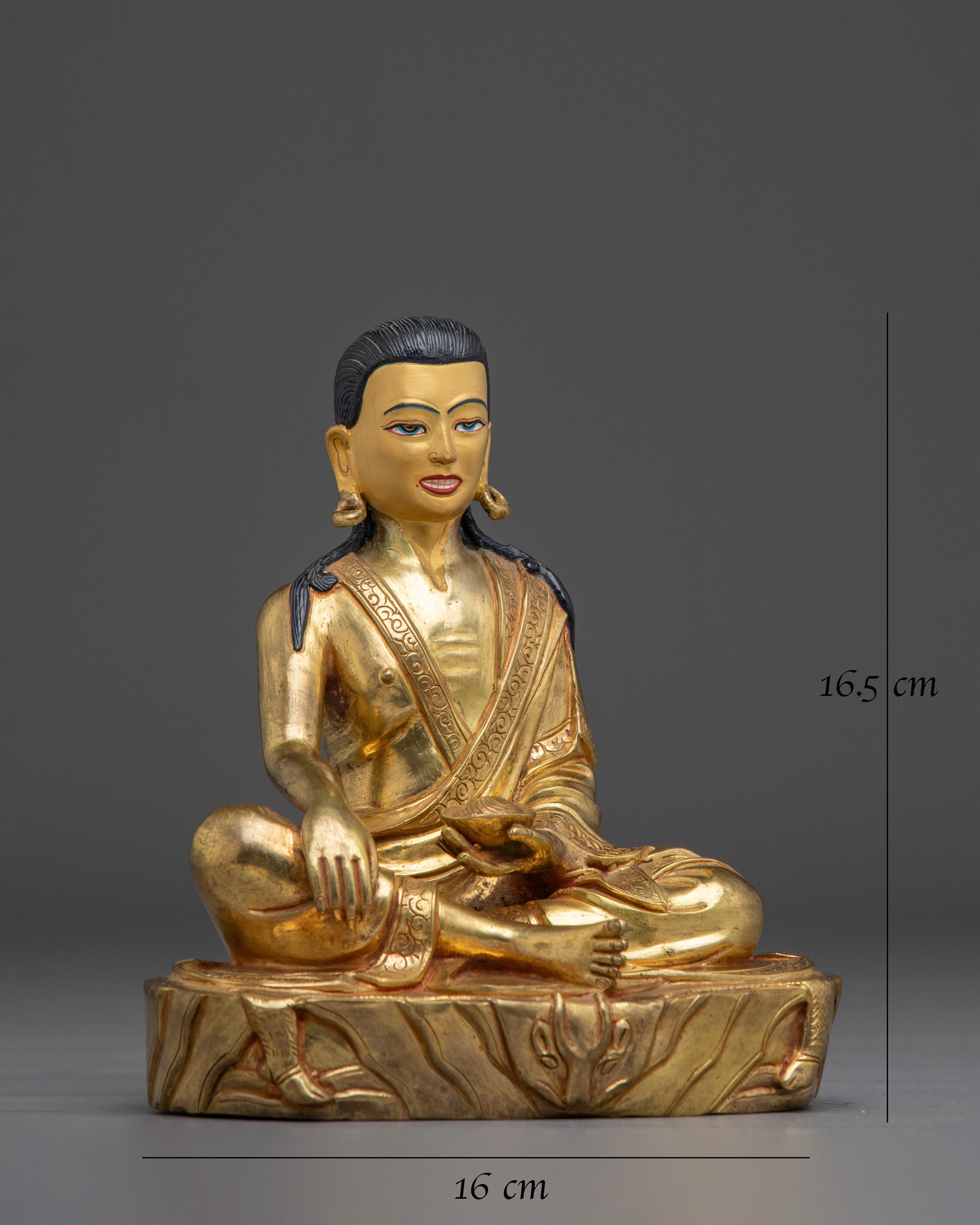 Buddhist Spiritual Icon Milarepa Statue 