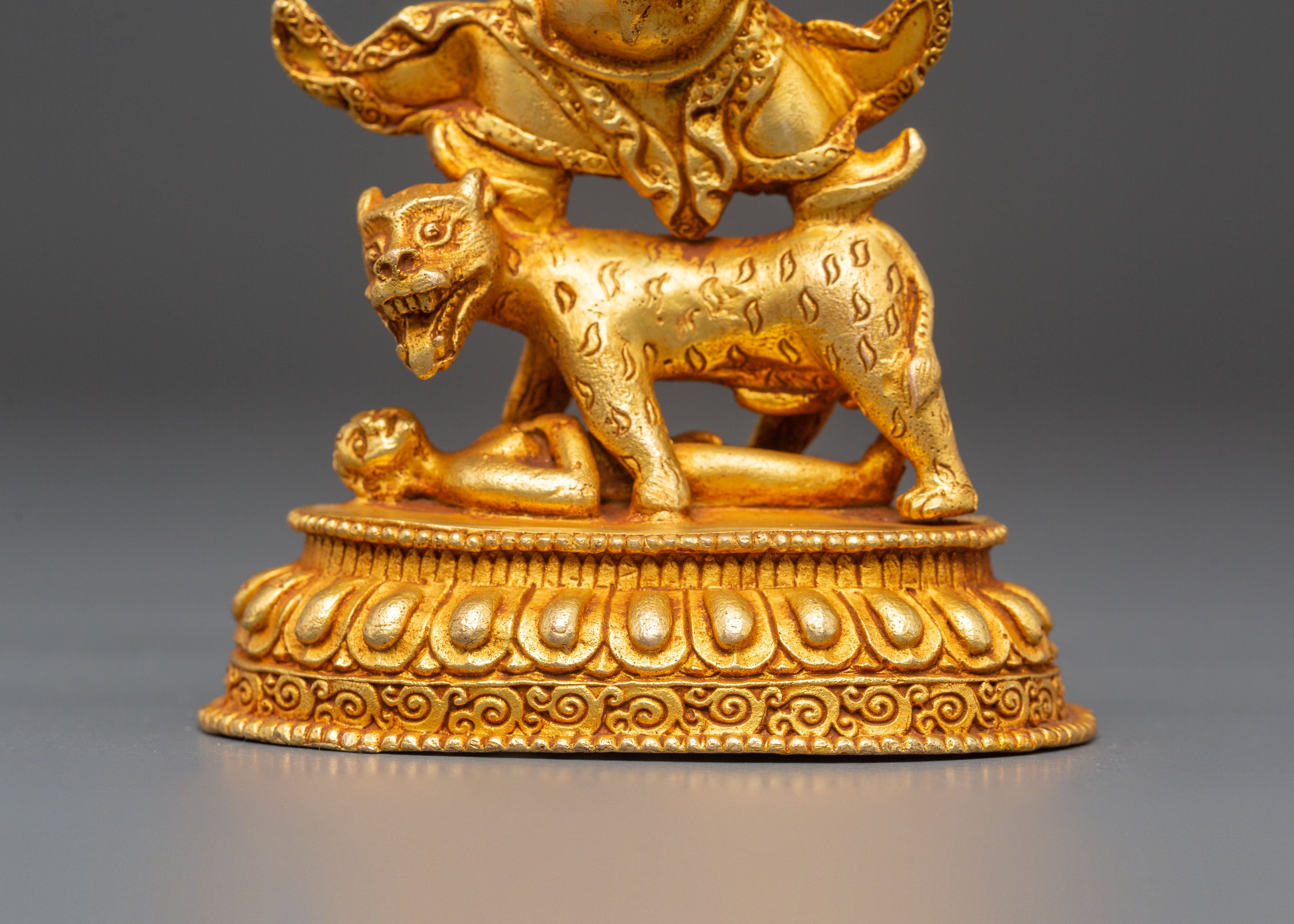 Golden Dorje Drolo Statue | Fierce Protector of the Dharma