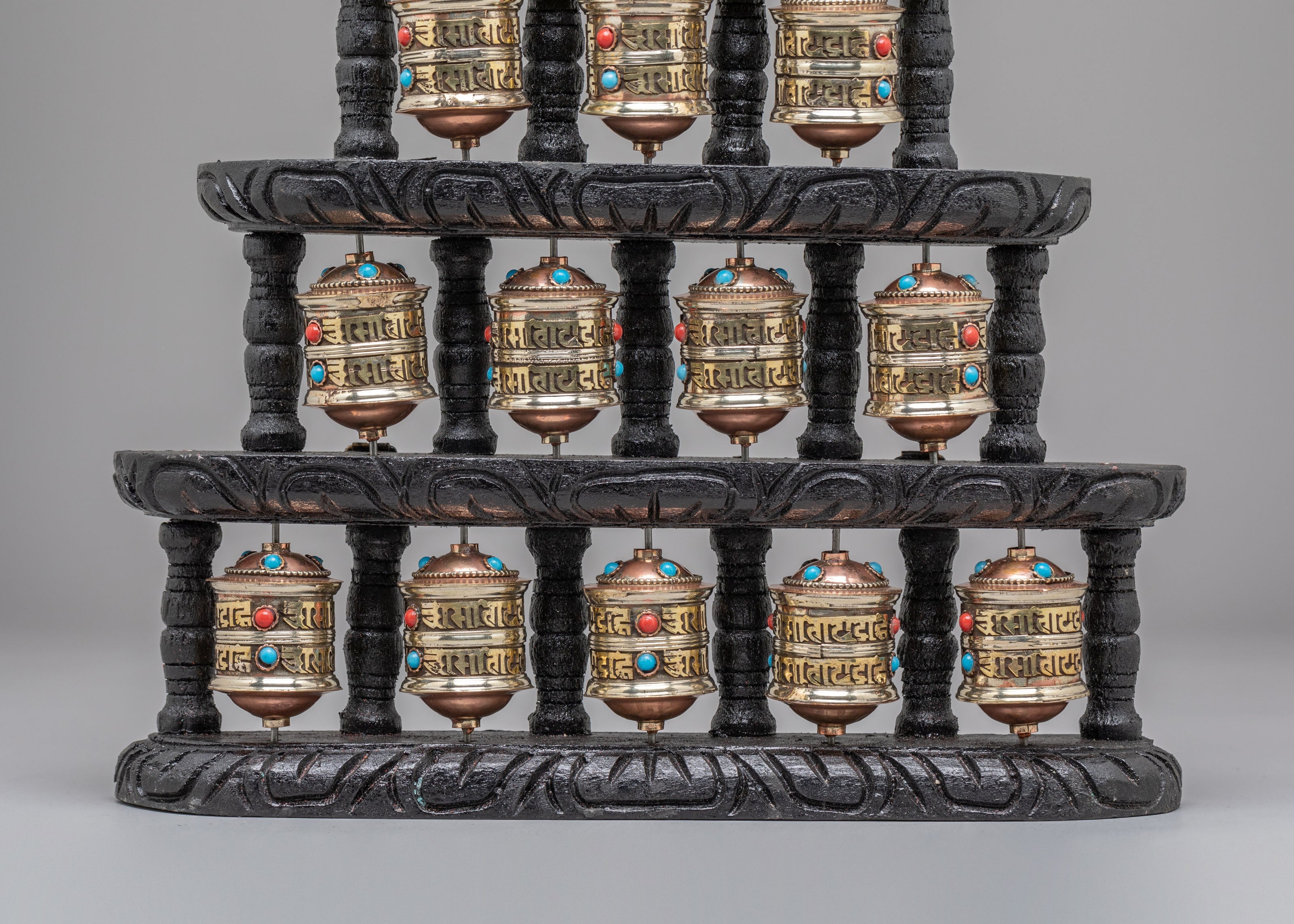 Buddhist Shrine Paryer Wheel | Mantra Wheel for Meditation