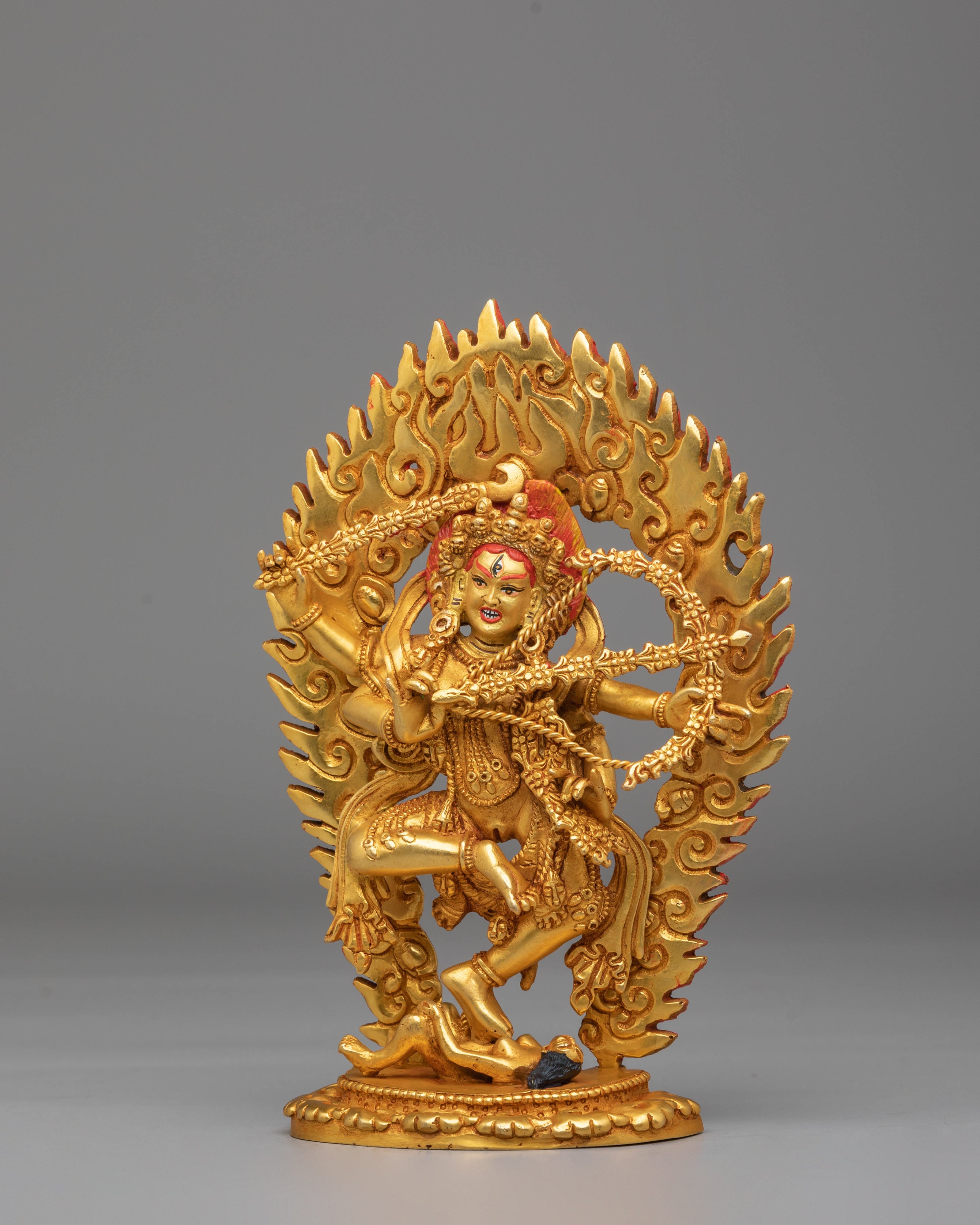 Handcrafted Kurukulla Buddhist Statue | Tibetan Tantric Goddess Sculpture