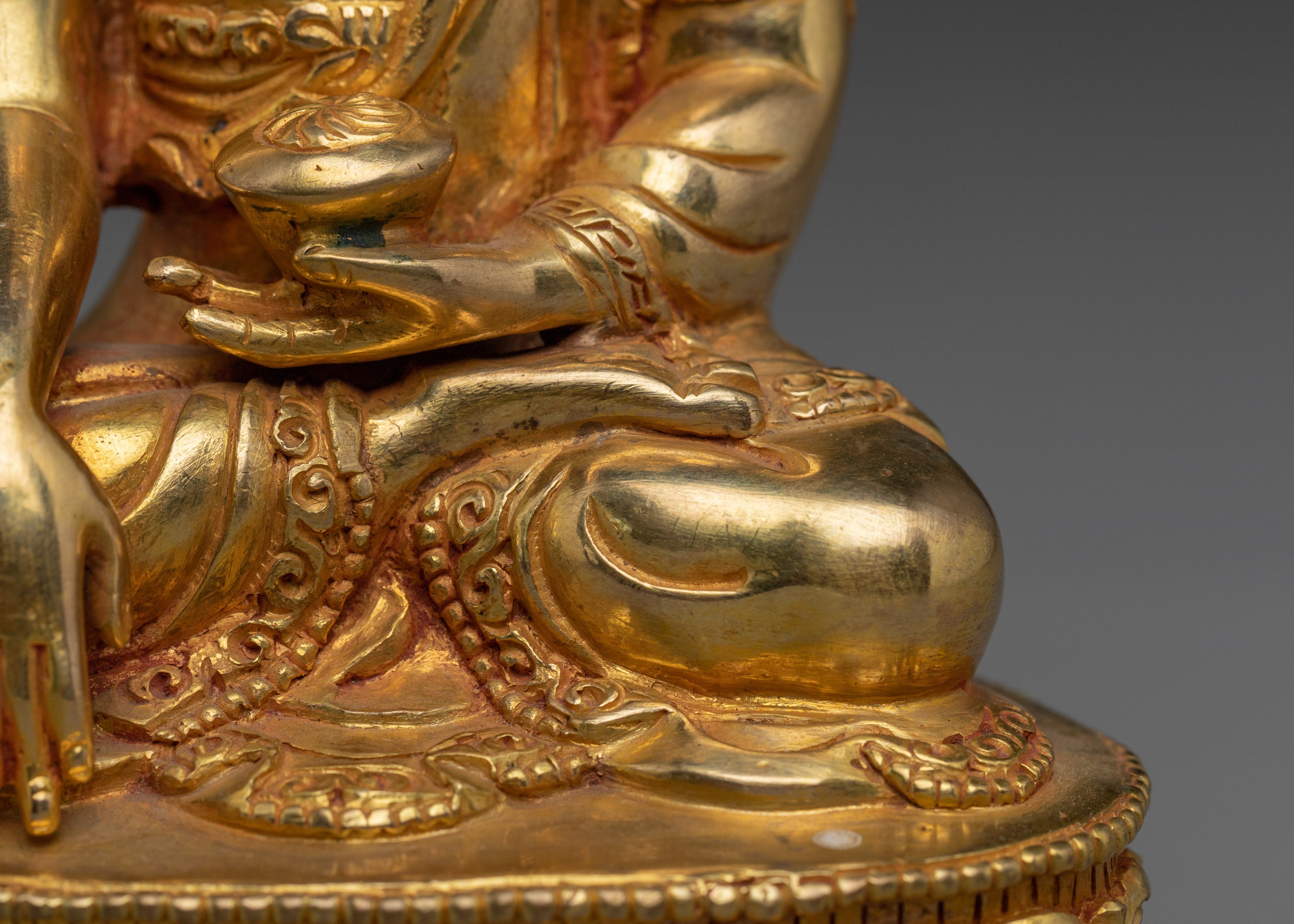 Handmade Tibetan Shakyamuni Buddha Statue | Buddhist Decor