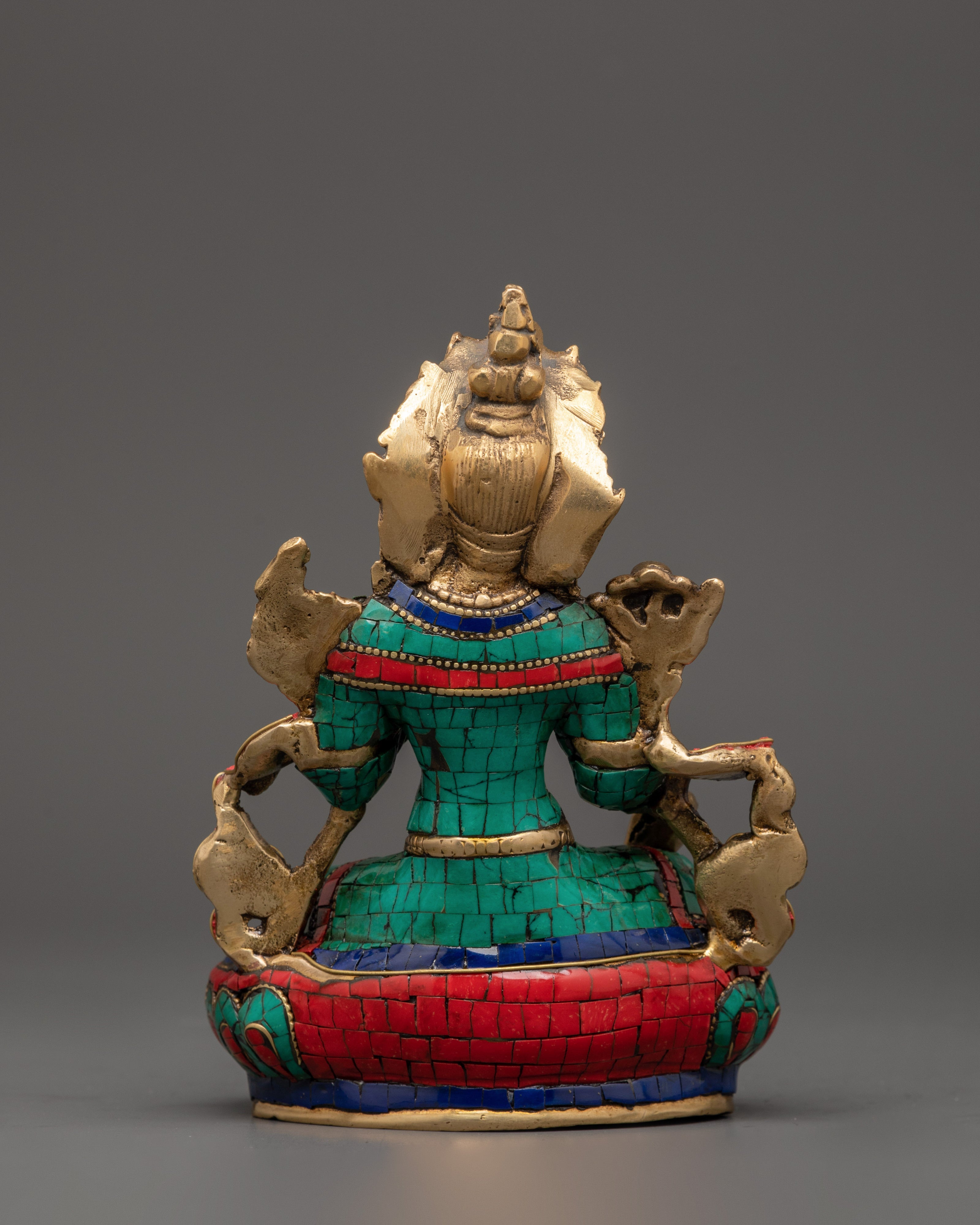 Green Tara Brass Handmade Statue | Tibetan Goddess Art