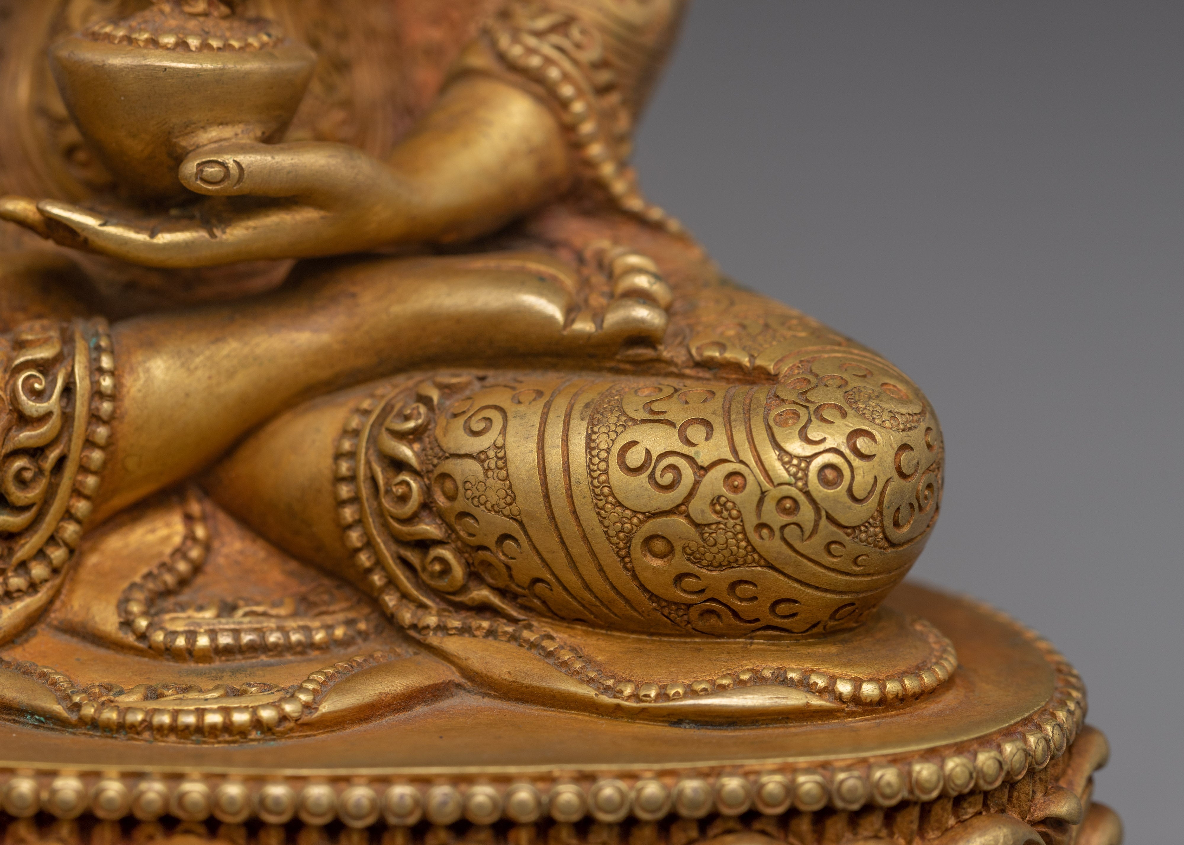 Copper Supreme Healer Medicine Buddha Statue | Powerful Tibetan Sculpture for Wellness