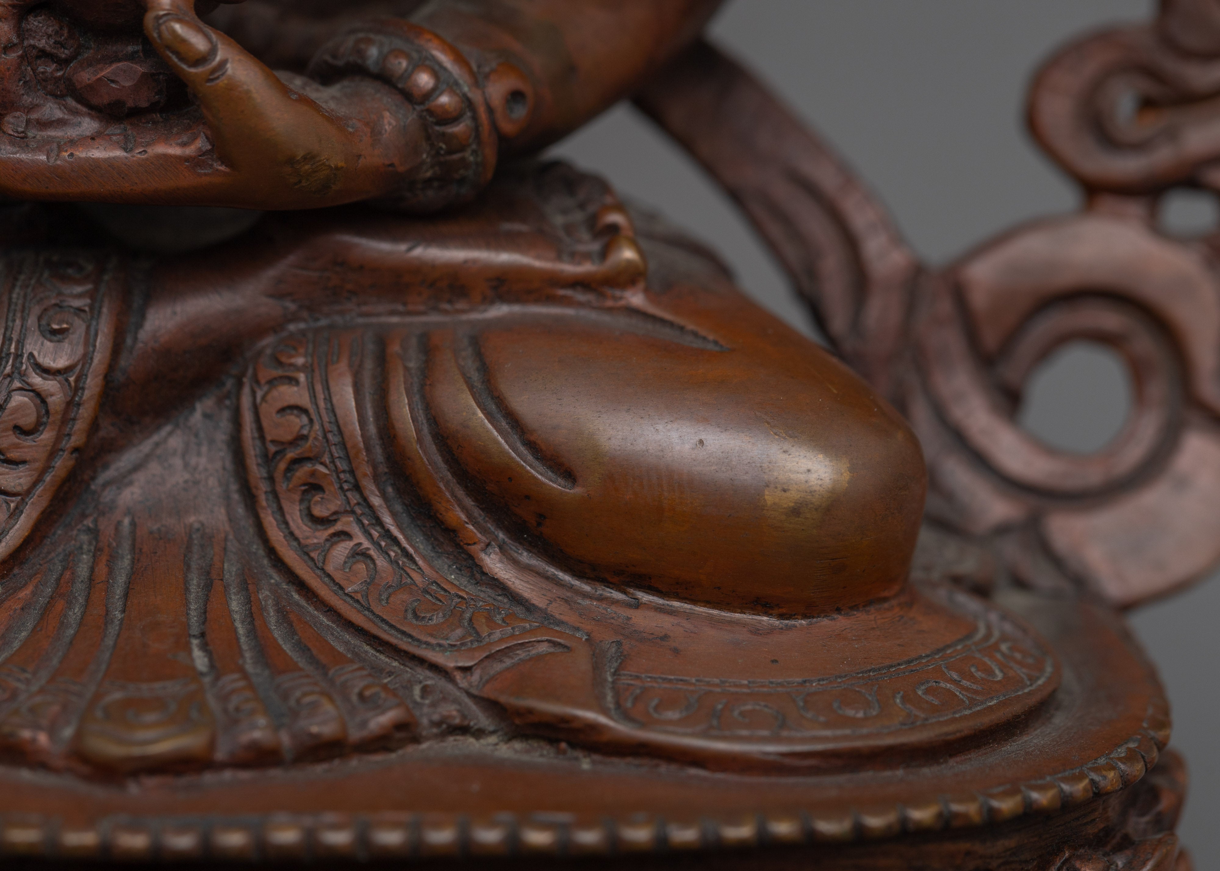 Oxidized Copper Namgyalma Statue | Symbol of Longevity and Prosperity