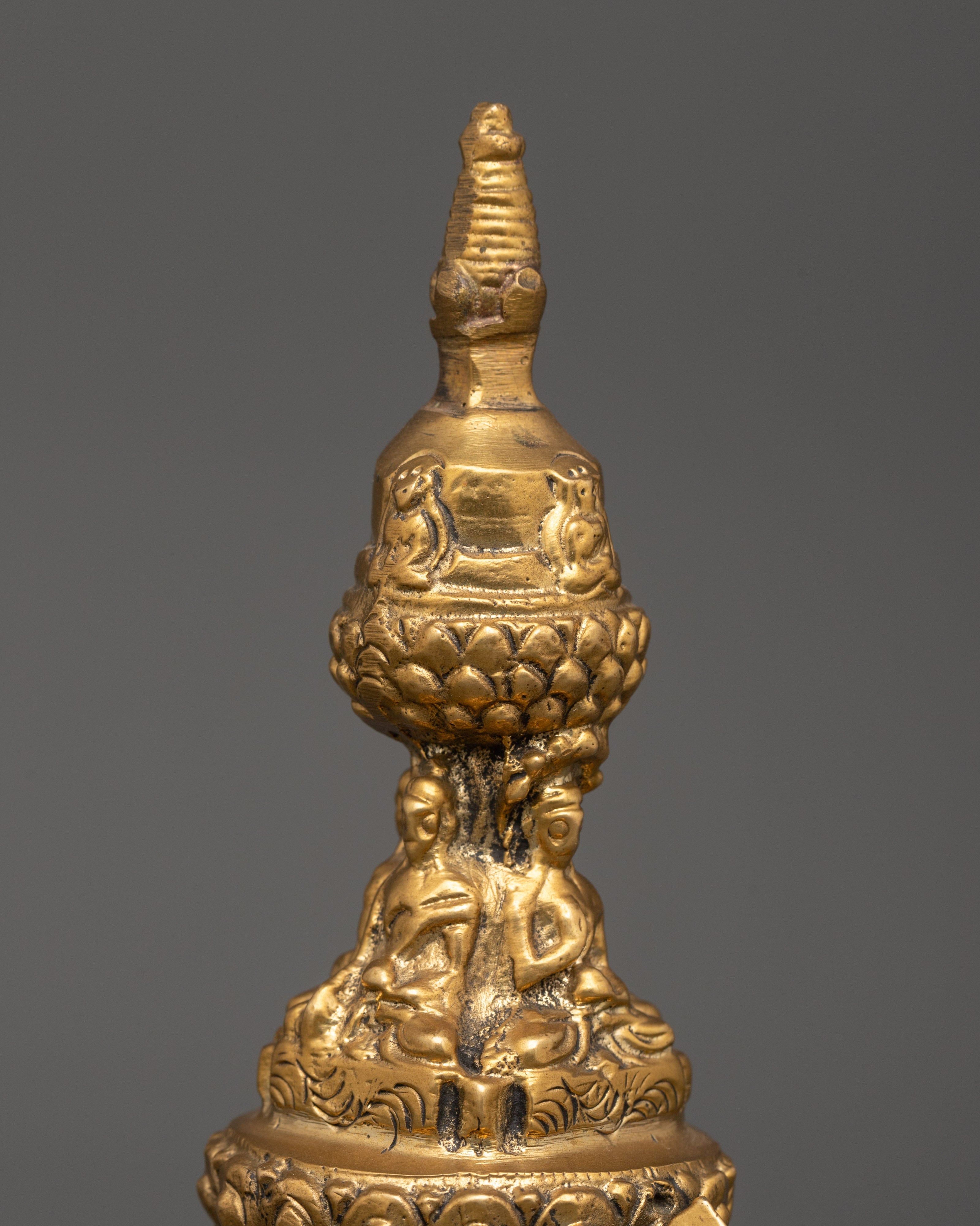 Handcrafted traditional Buddhist stupa | Meditation & Altar Decor