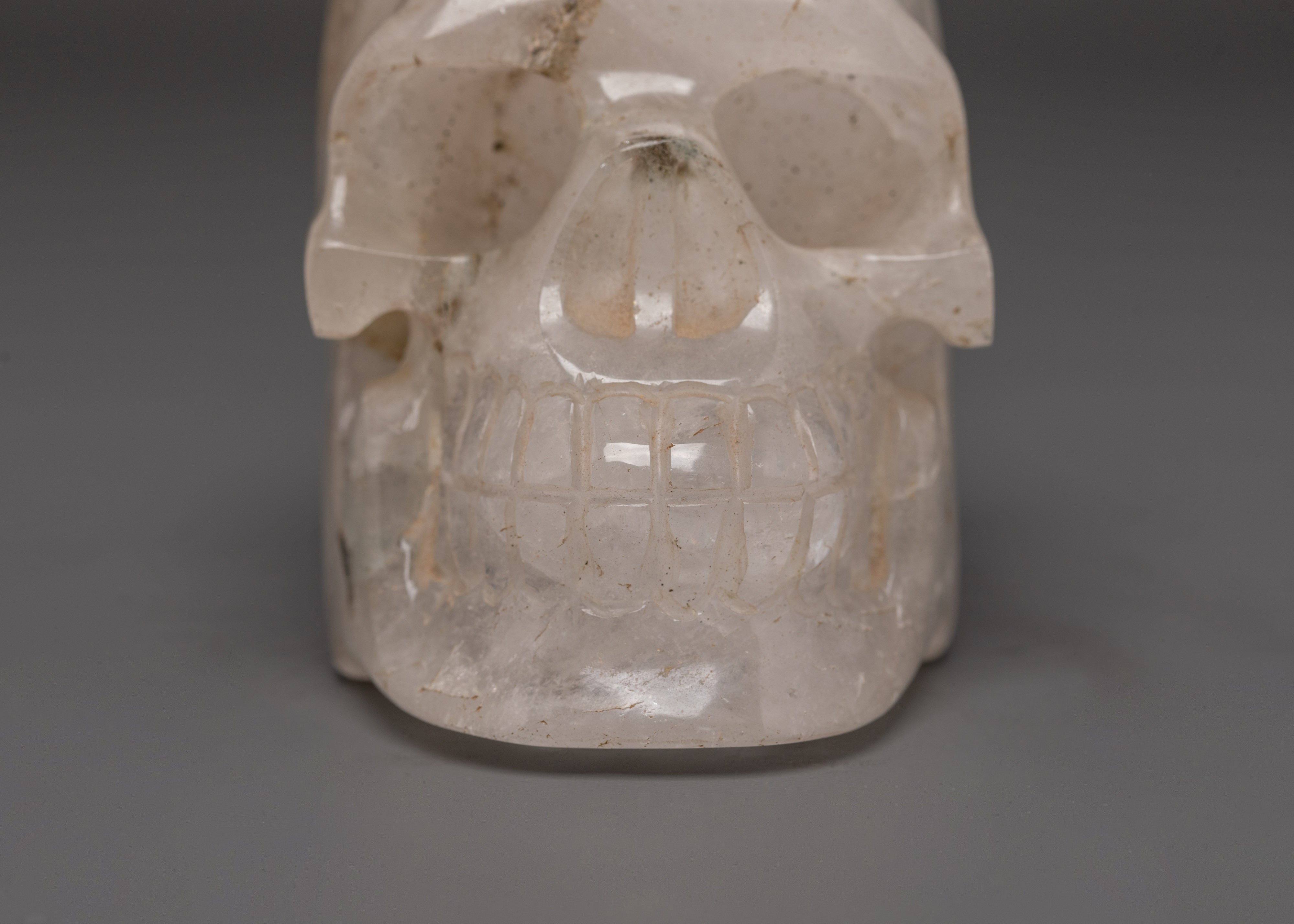 Crystal Skull Head Carving | Clear Quartz Crystal Skull