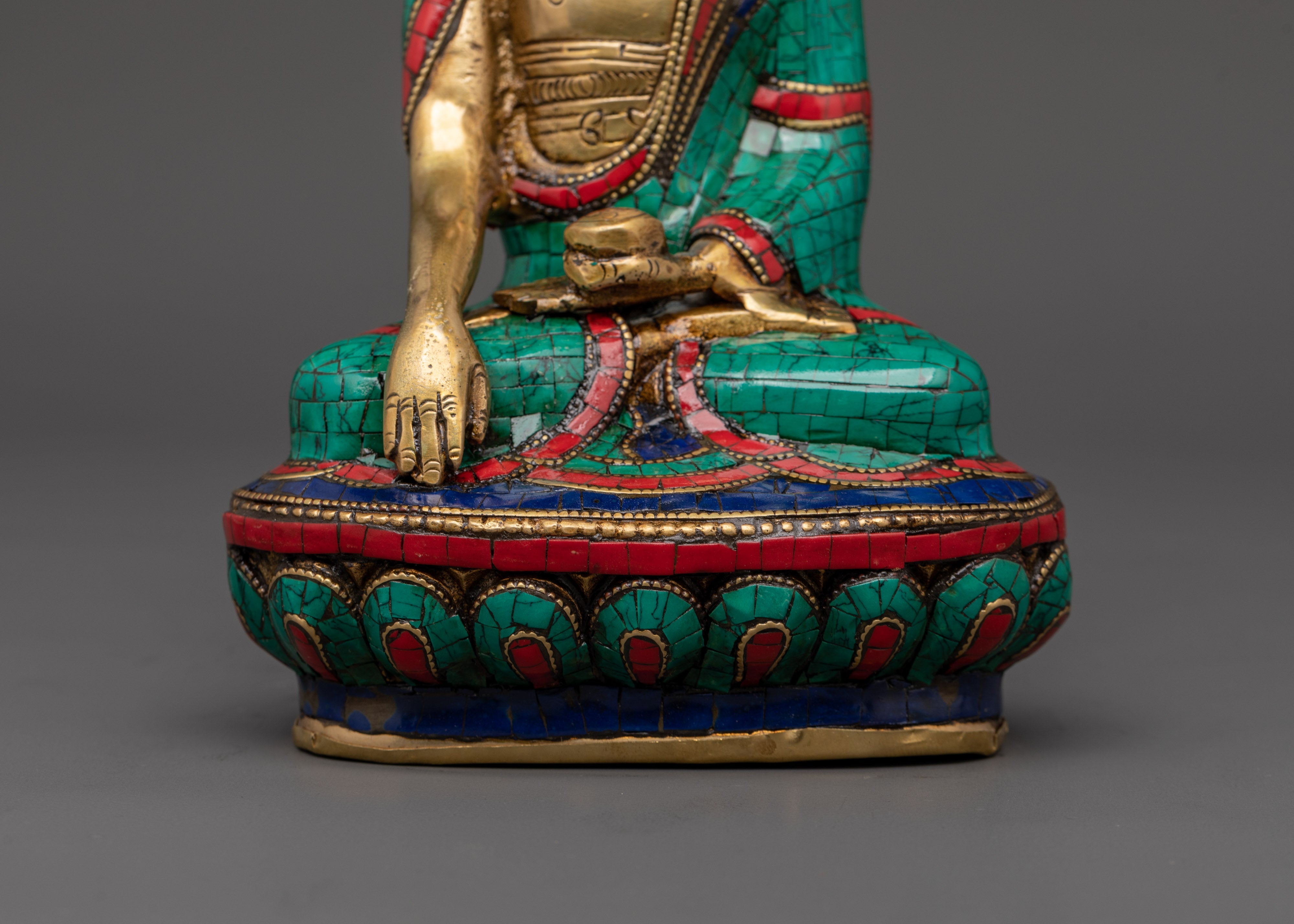 Shakyamuni Buddha Brass Statue | Enlightenment Symbol