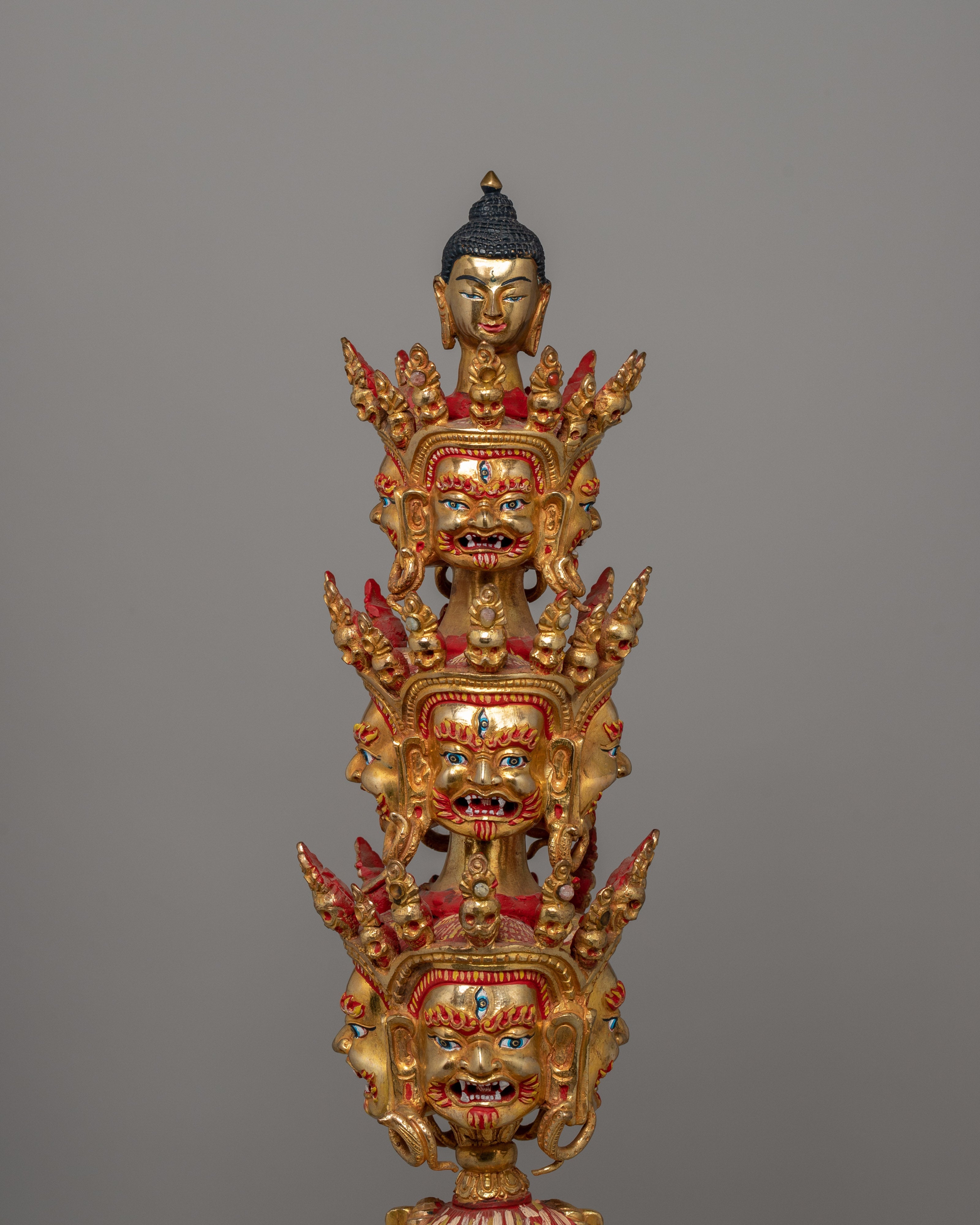 Phurba with Throne | A Powerful Ritual Dagger for Spiritual Protection
