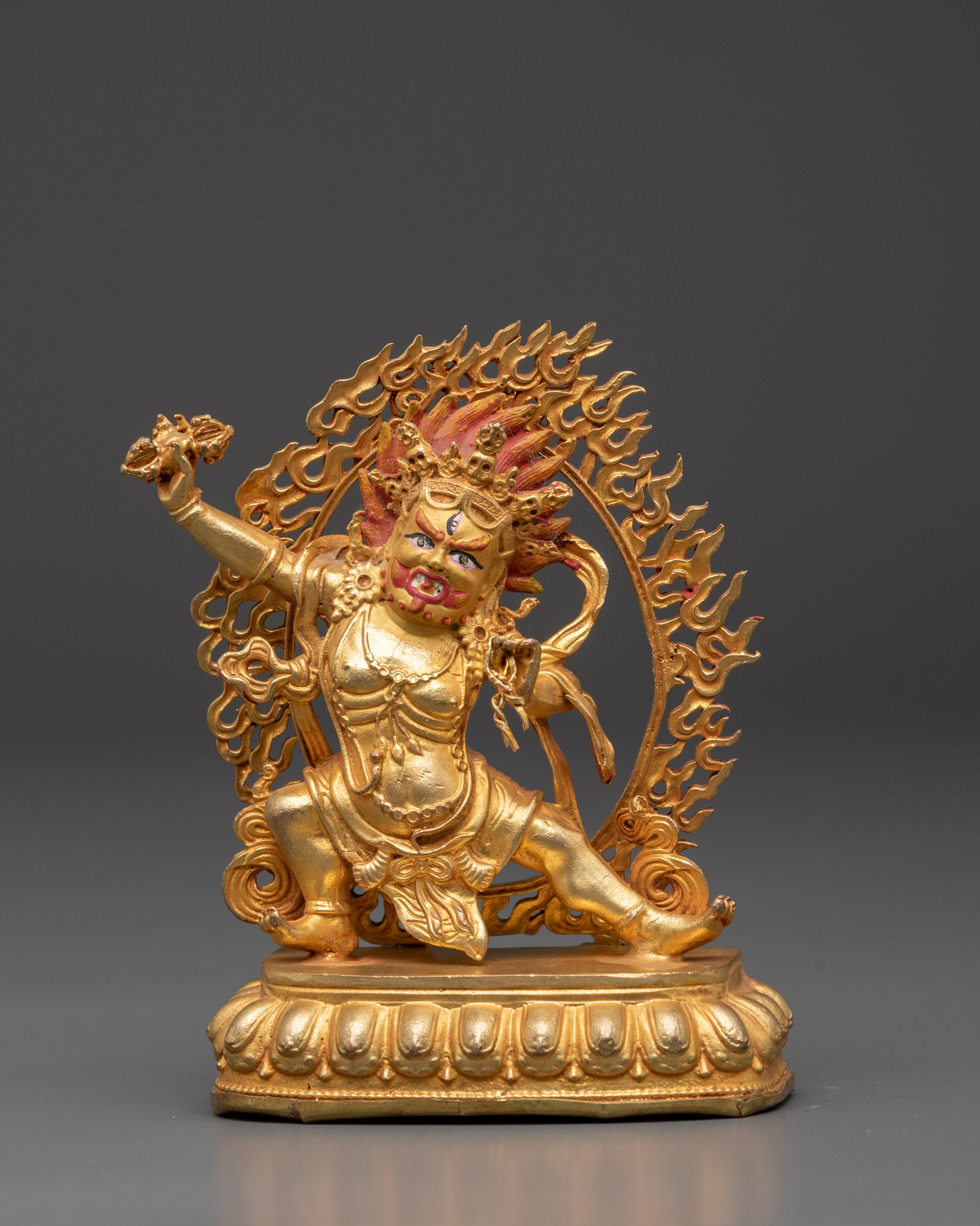 Vajrapani Bodhisattva Idol | Buddhist Protector Sculpture