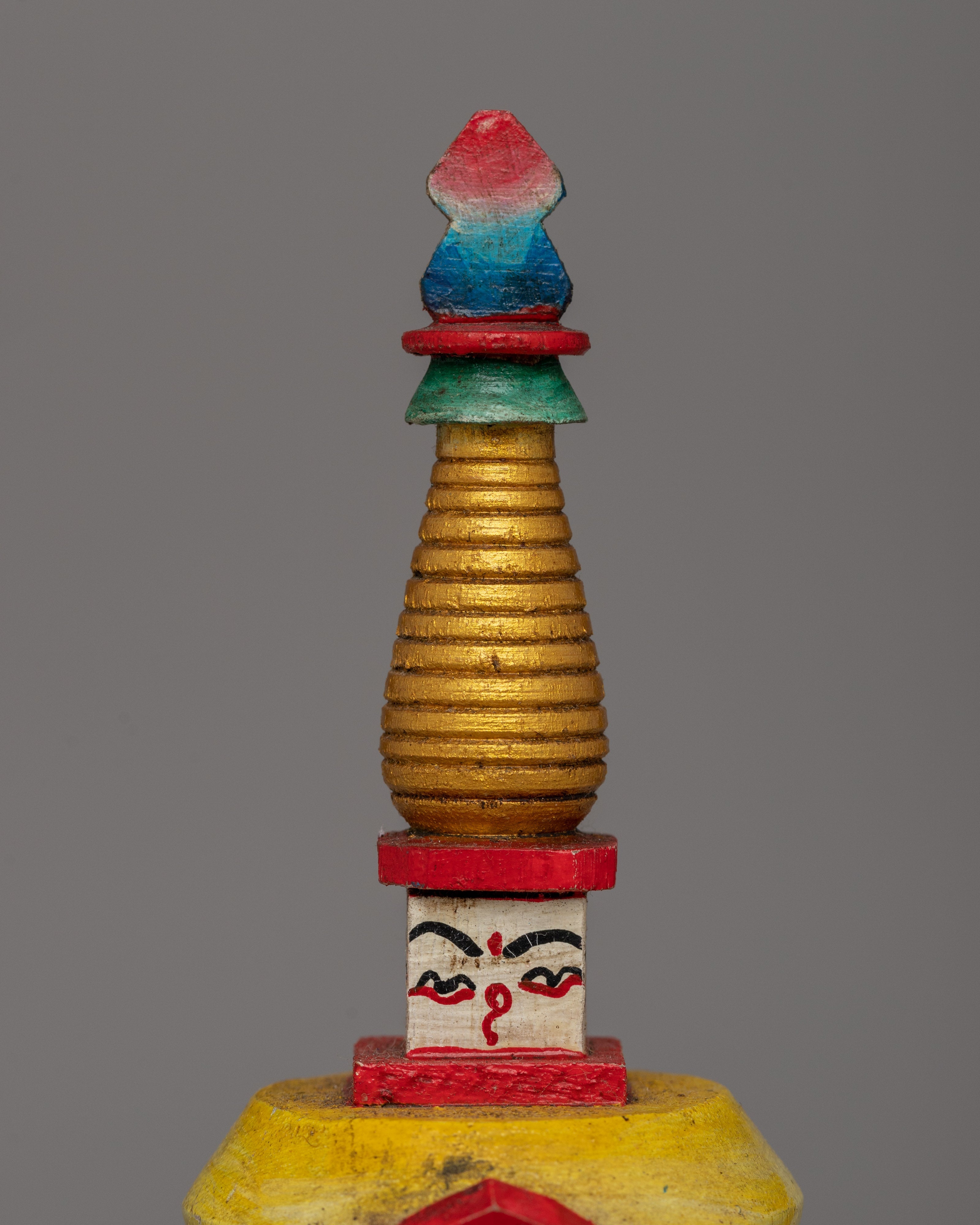 Handcrafted Chaitya Chorten | Tibetan Ritual Shrine for Blessings & Peace | Stupa From Nepal