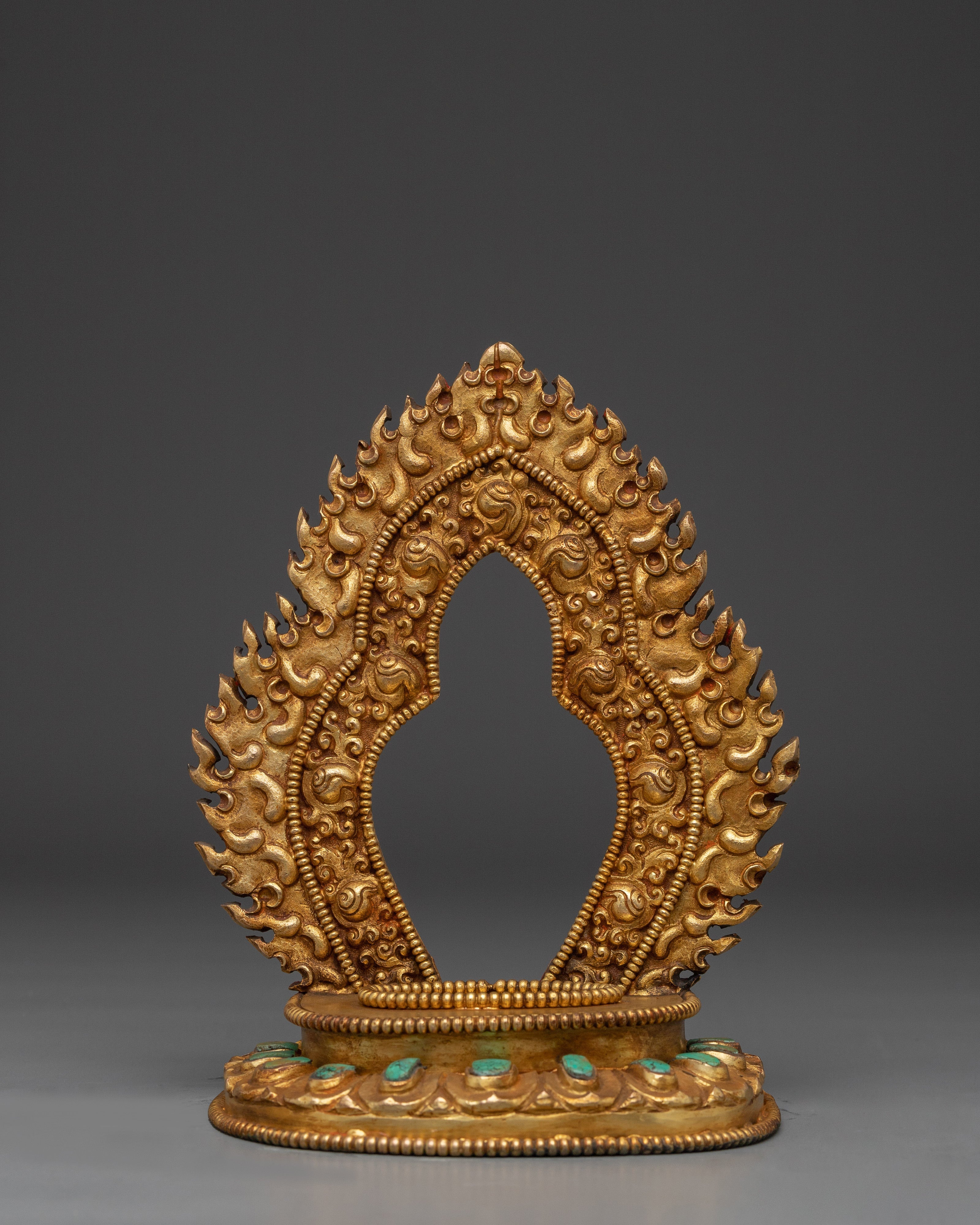 Golden Sakya Mahakala Statue | Guardian of the Dharma