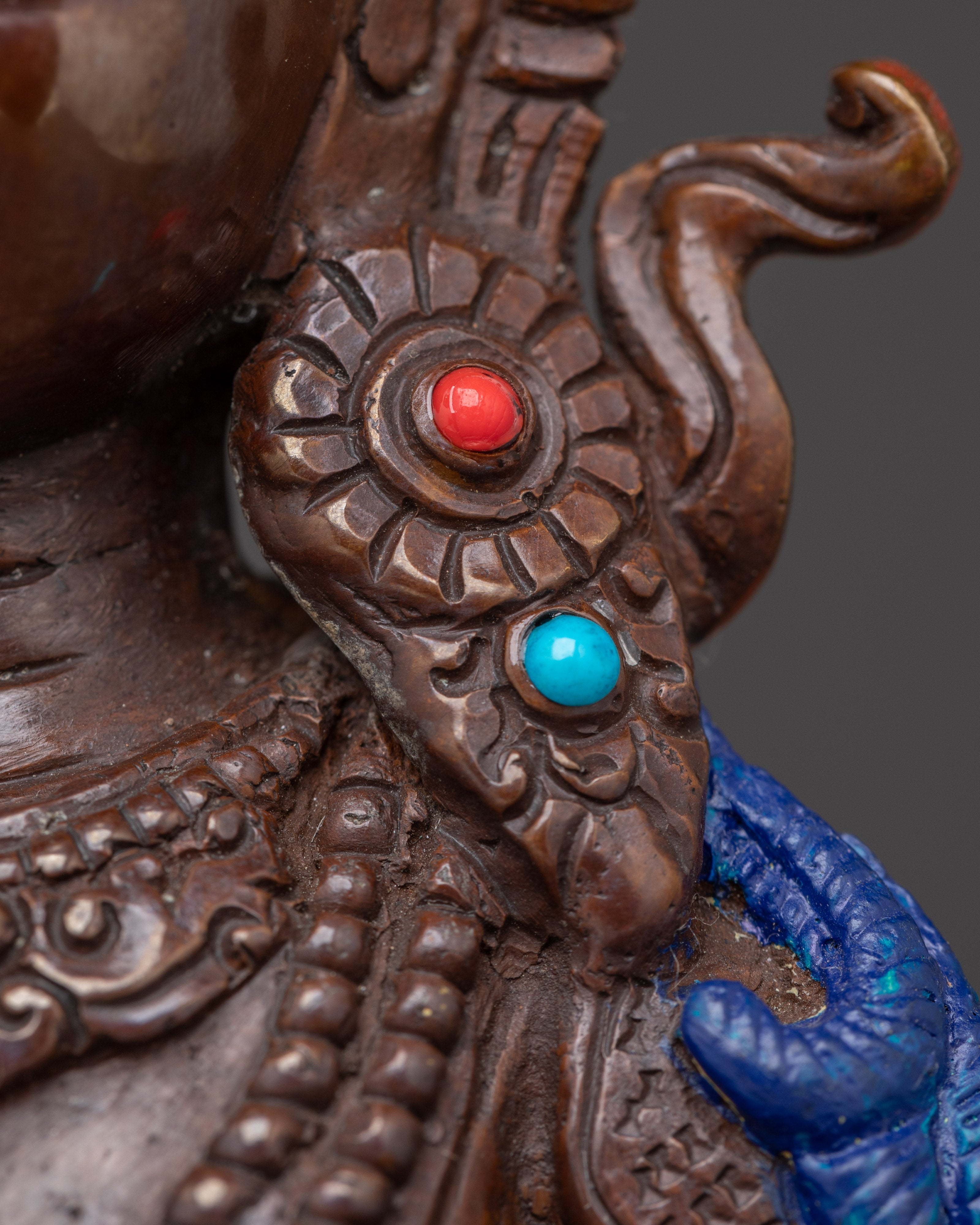 Handcrafted Tibetan Sacred Amitayus Statue | Buddha of Infinite Life