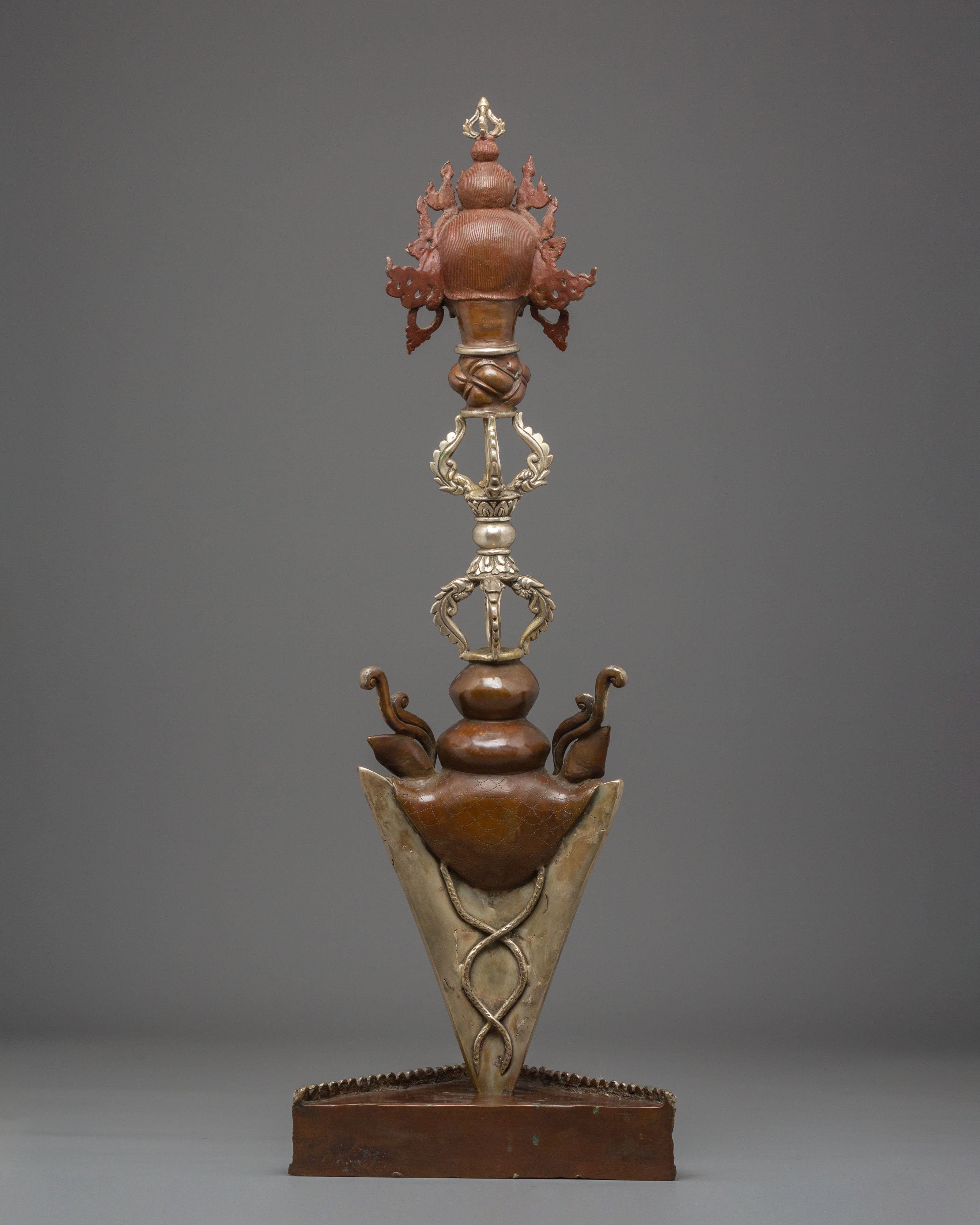 Sacred Phurba Meditation Tool | Tibetan Ritual Dagger with Vajra Designs