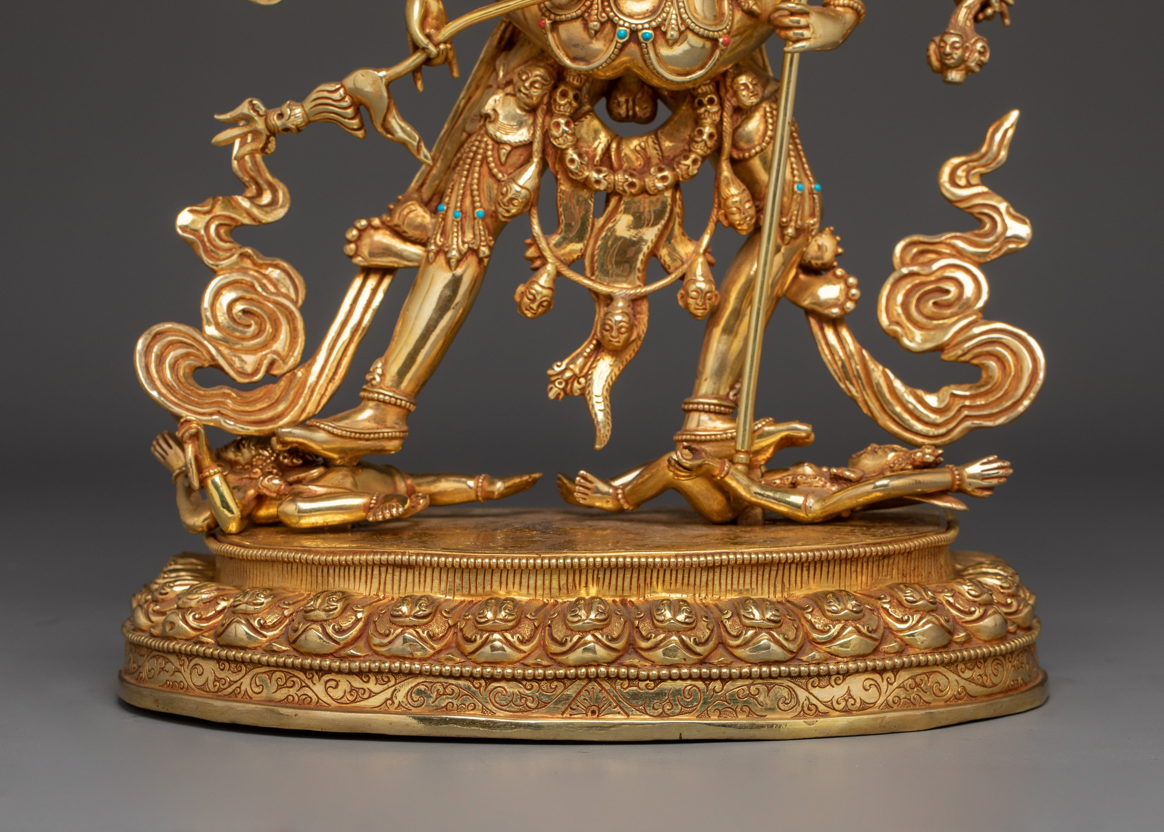 Chakrasamvara Statue in 24K Gold-Gilded | Tantric Deity for Enlightenment