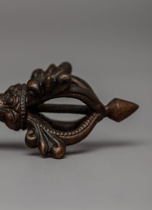 Ritual Tool Oxidized Copper Vajra | Tibetan Buddhist Dorje
