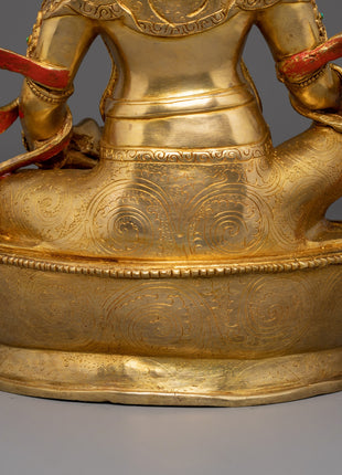 Dzambhala Kuber Buddhist Deity Statue | Wealth Guardian Sculpture