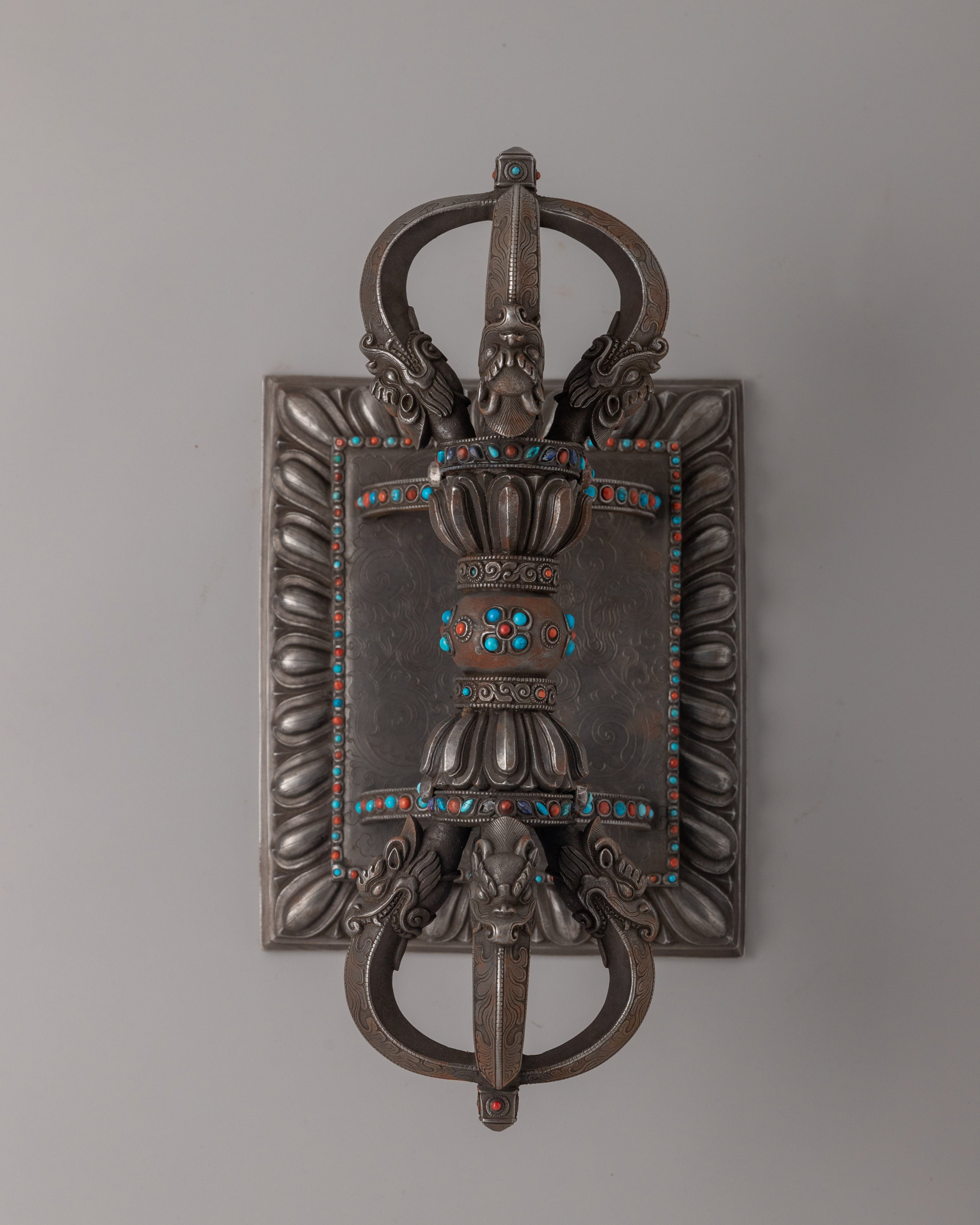 Sacred Vajra on Stand |  Buddhist Spiritual Artifact