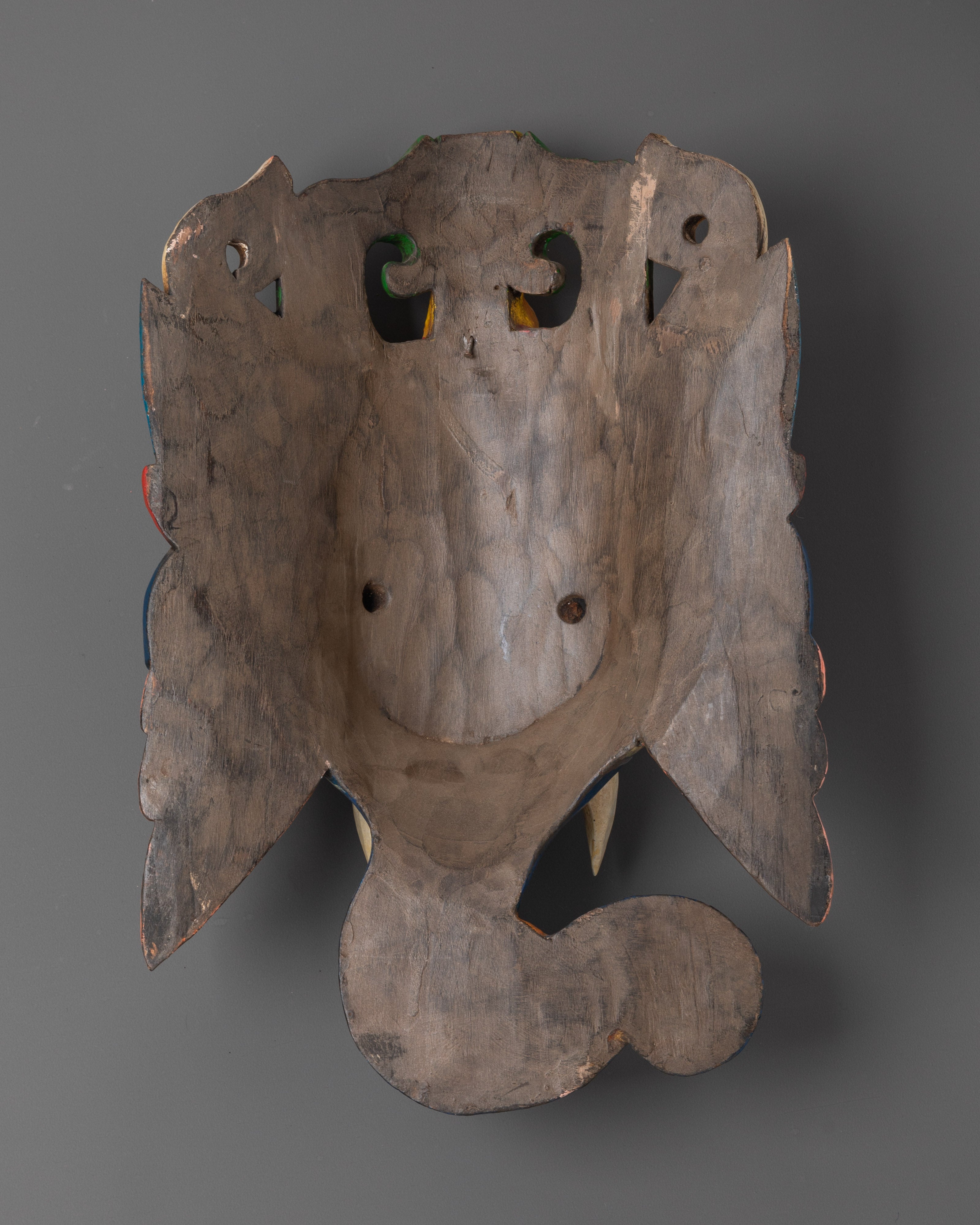 Lord Ganesha Wooden Mask Wall Hanging | Symbol of  Blessings and Protection