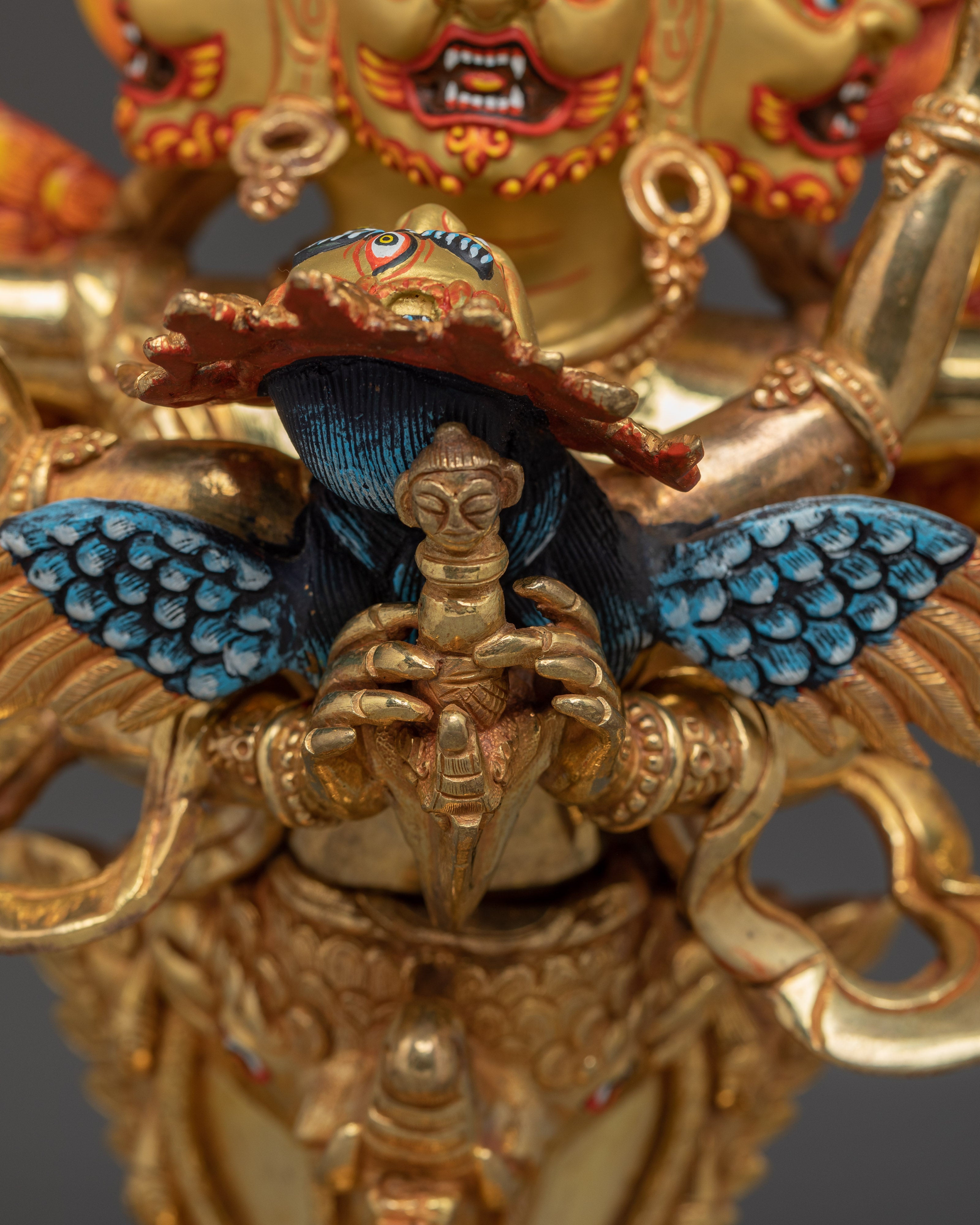 Drukse Chempa Statue | Traditional Wrathful deity